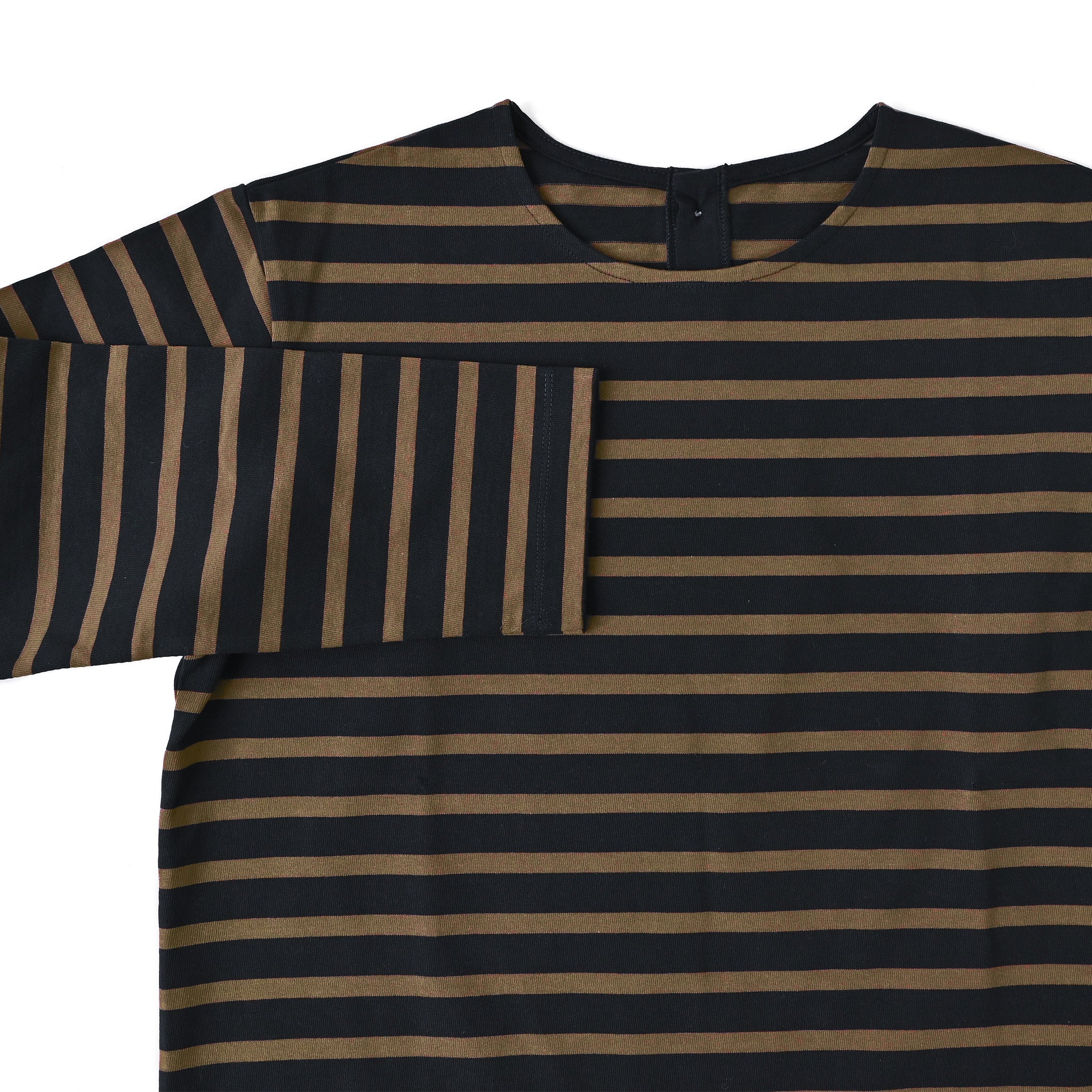 ボーダーカットプルオーバー 長袖