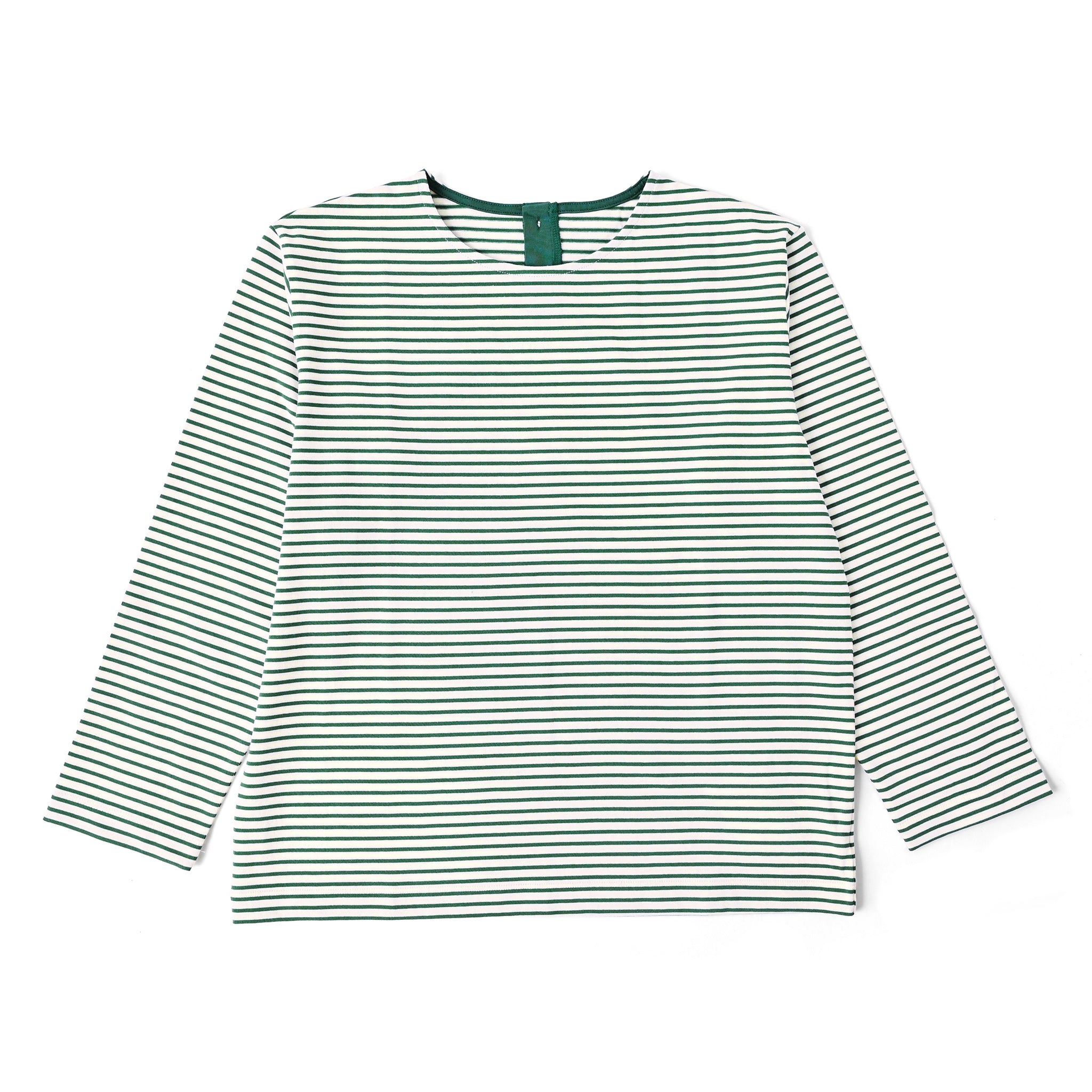 ボーダーカットプルオーバー 長袖