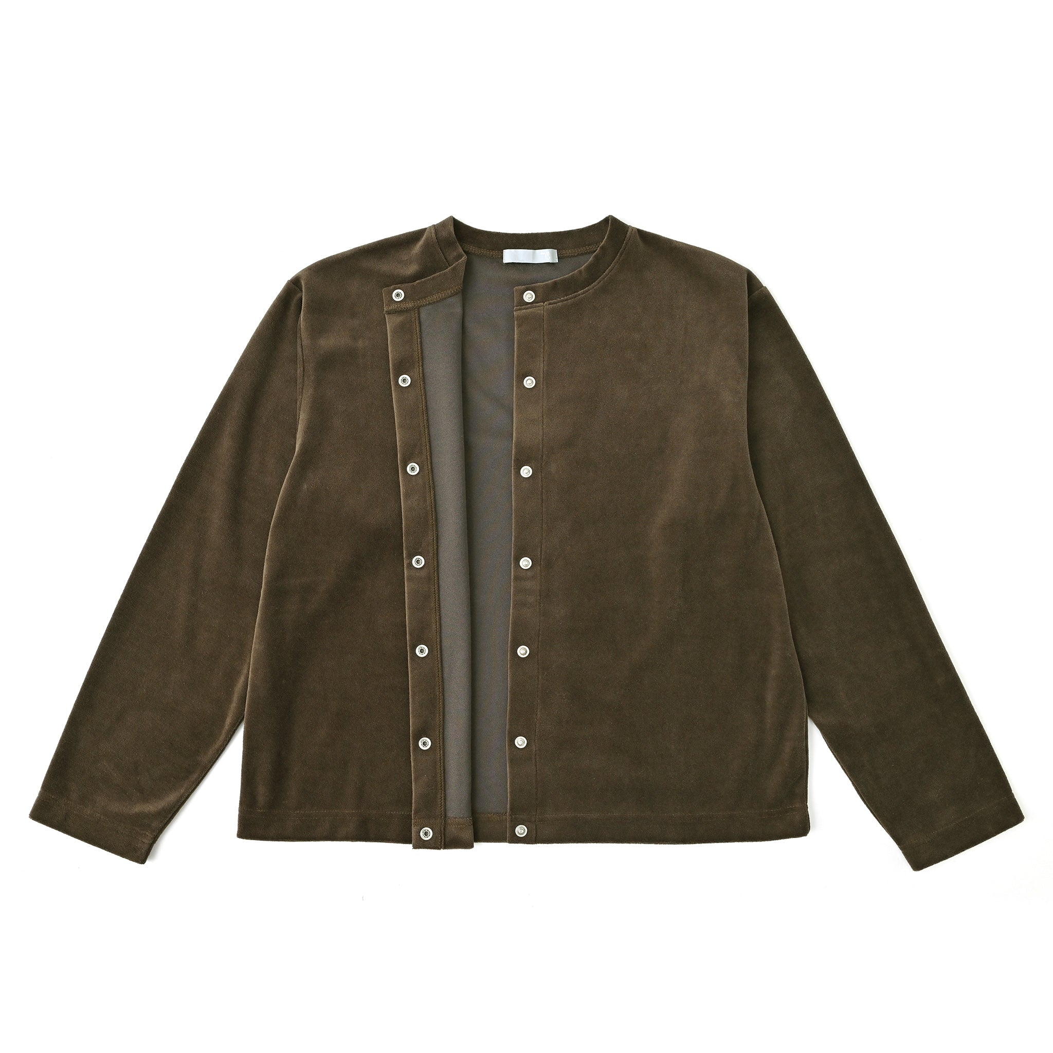 ソフトベロアカーディガン 長袖