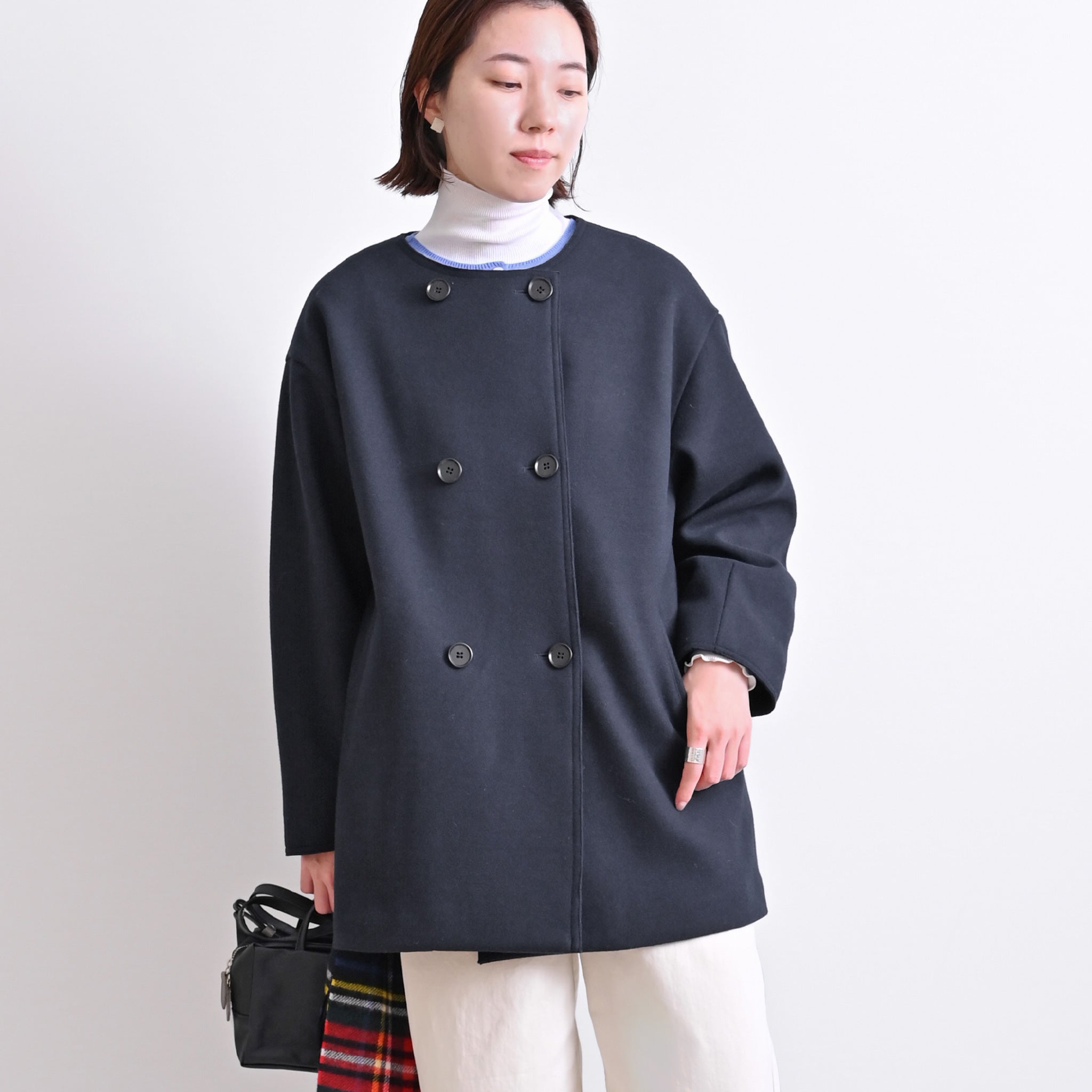 ダブルジャージー コート