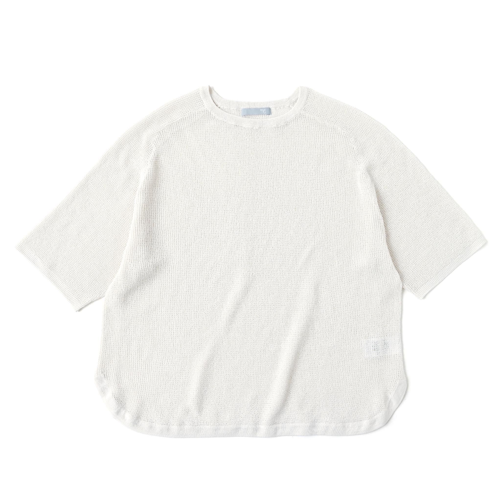 ペーパーヤーンプルオーバー 5分袖