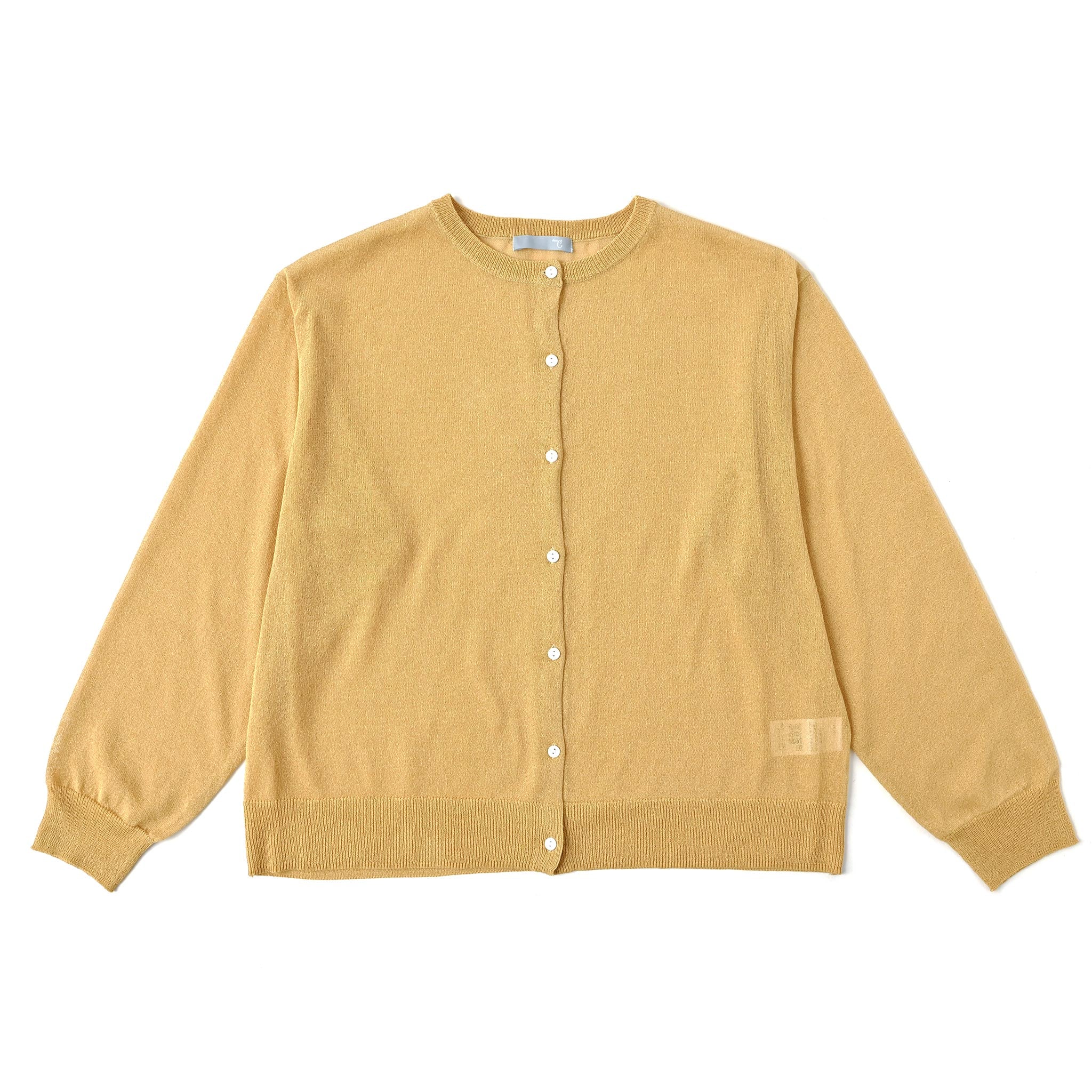 ペーパーヤーンカーディガン 長袖