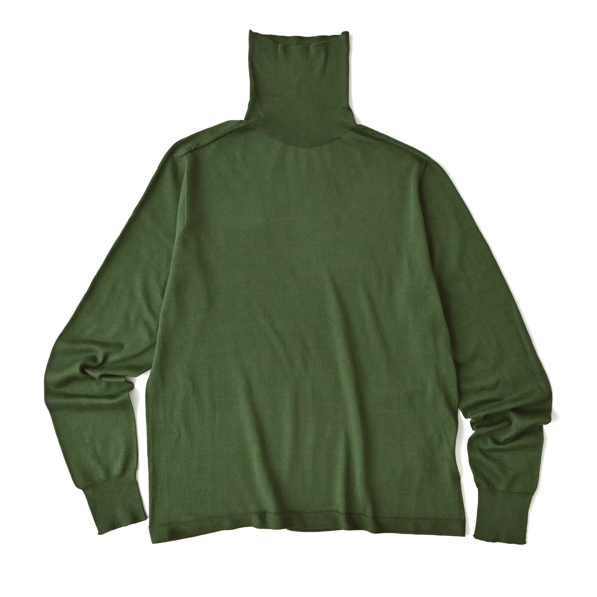 ハイゲージニット タートルネックプルオーバー 長袖