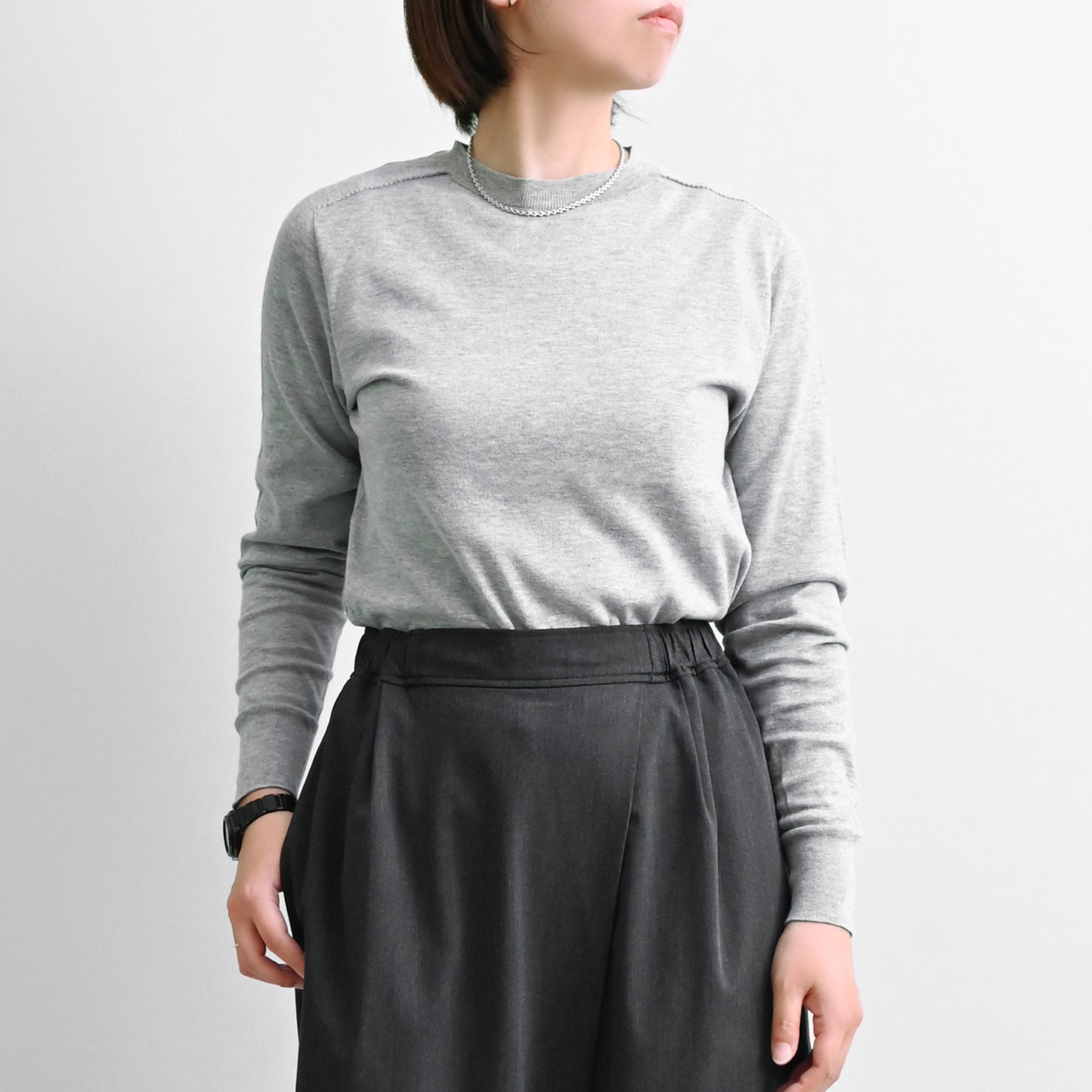 ハイゲージニットプルオーバー 長袖