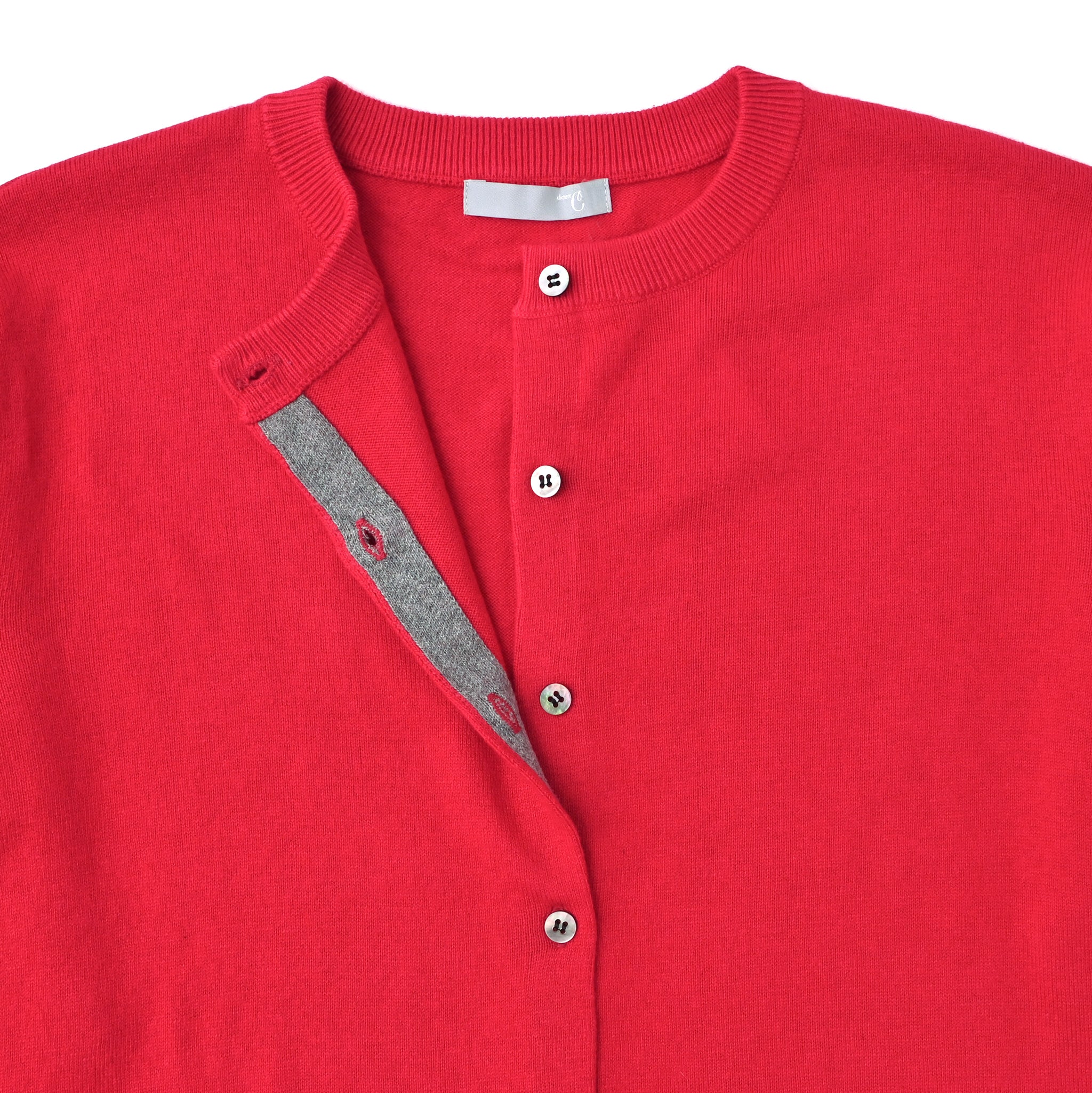 プレーンラインカーディガン 長袖