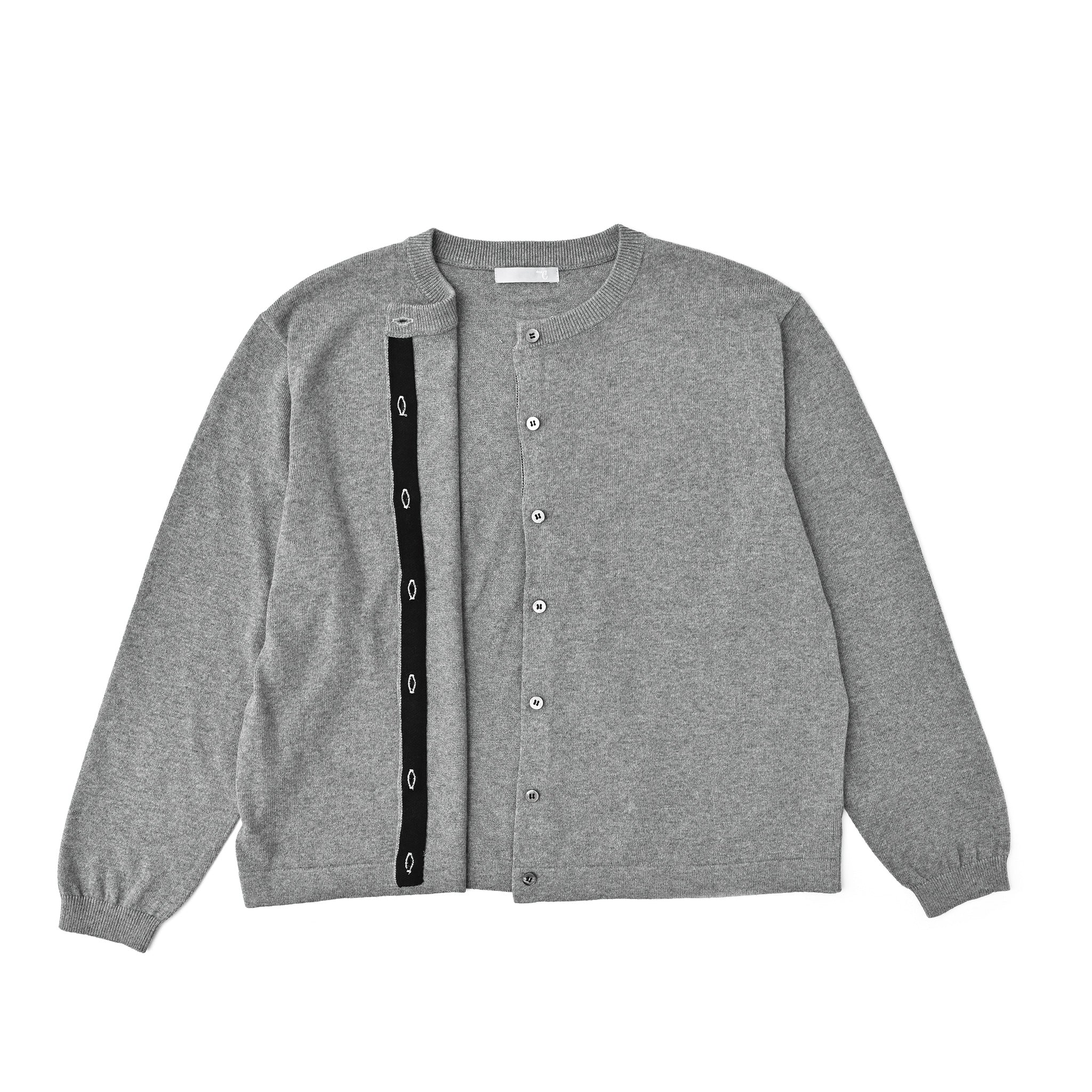 プレーンラインカーディガン 長袖