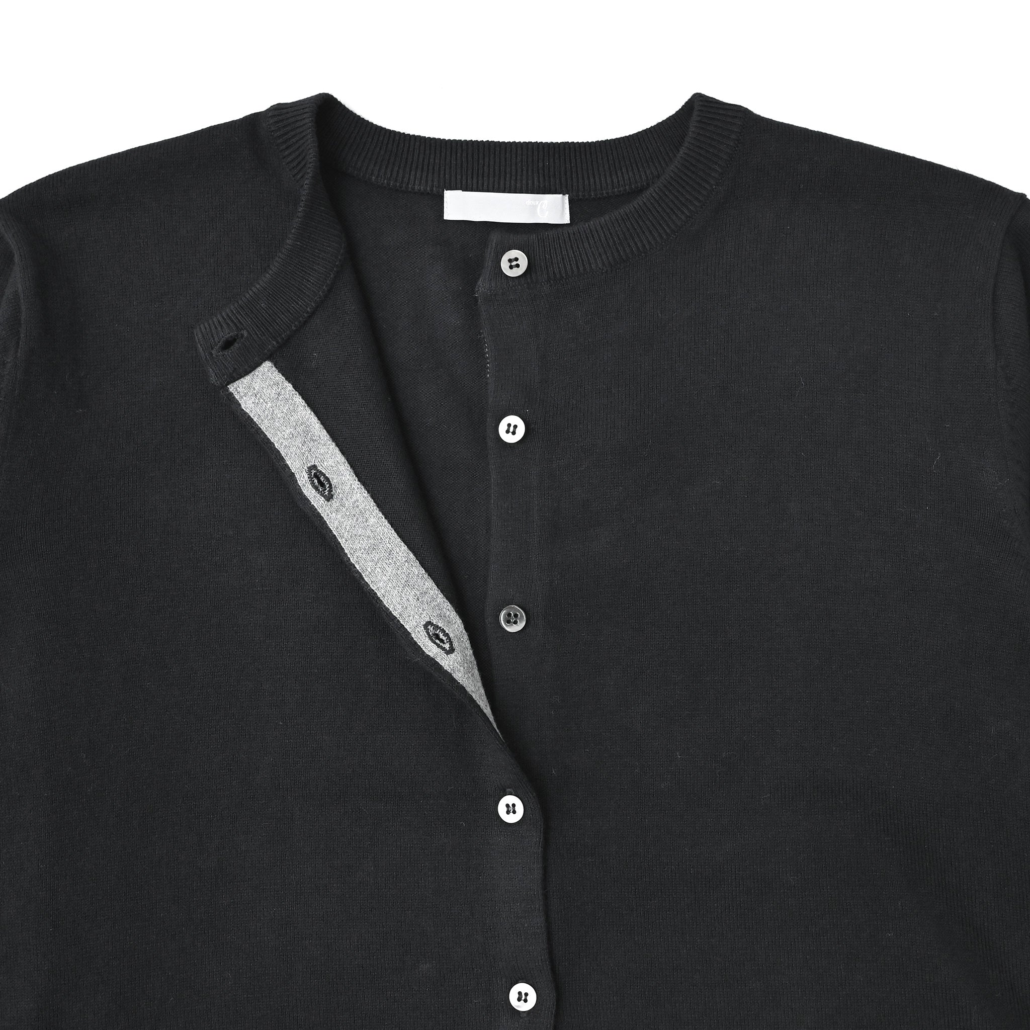 プレーンラインカーディガン 長袖