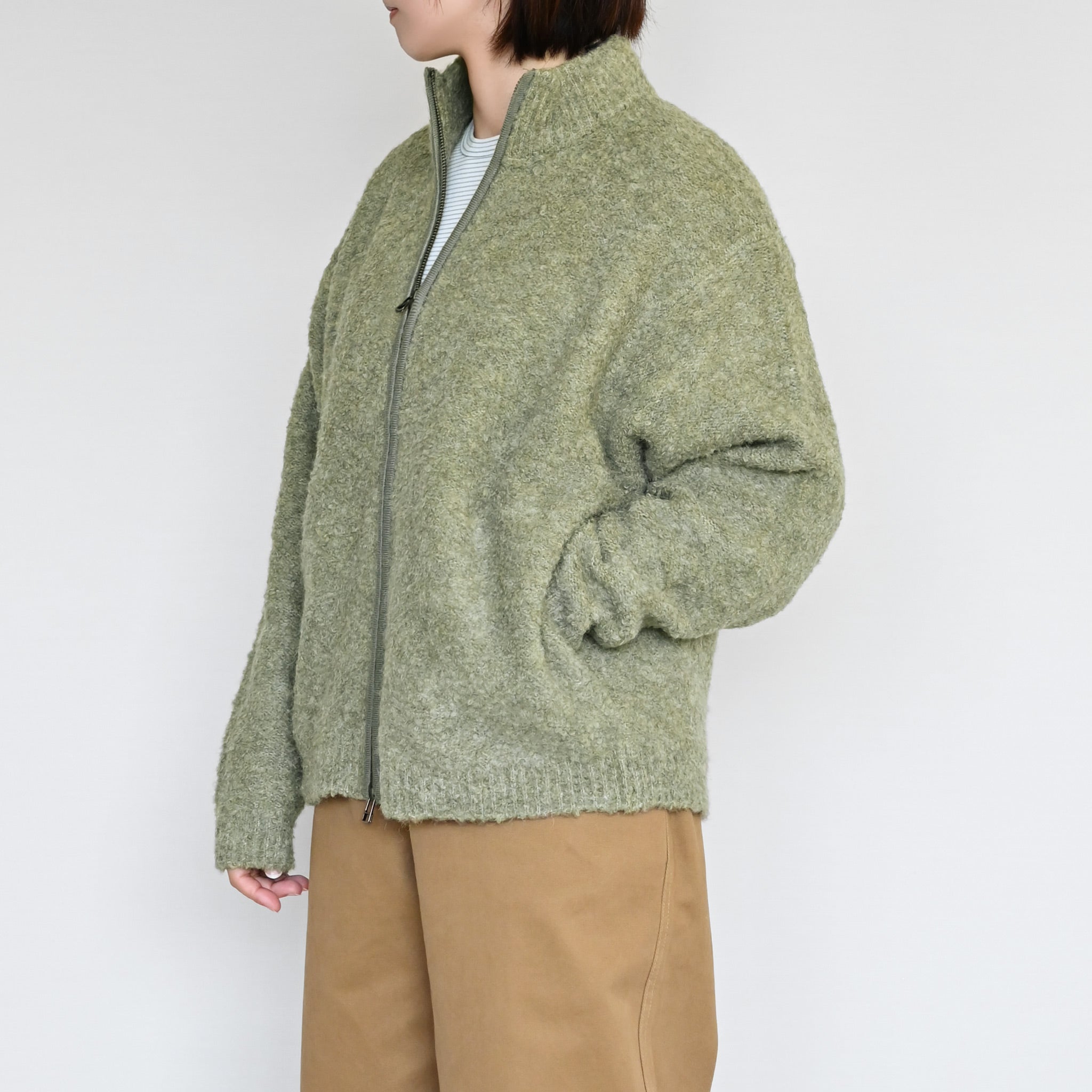 ブークレーヤーンジャケット 長袖