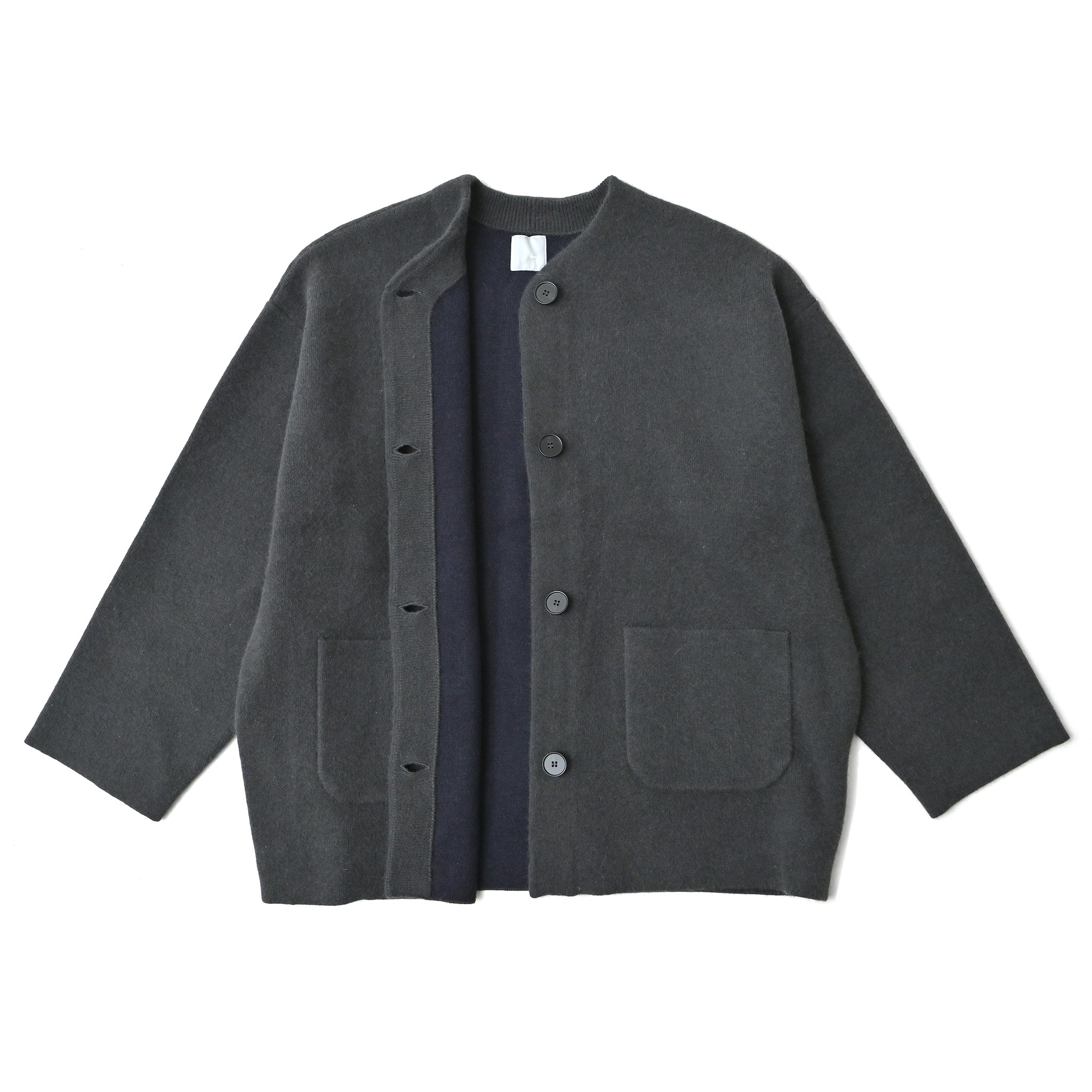 ダブルフェイスニットジャケット 長袖