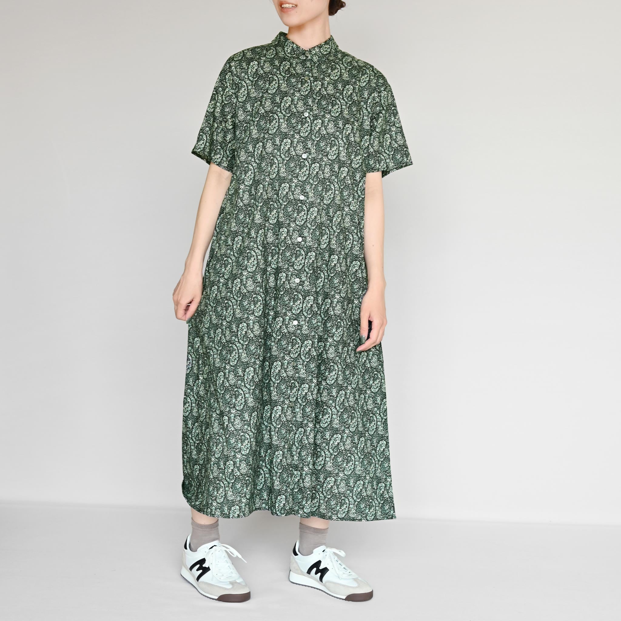 ペイズリーコバナワンピース 半袖