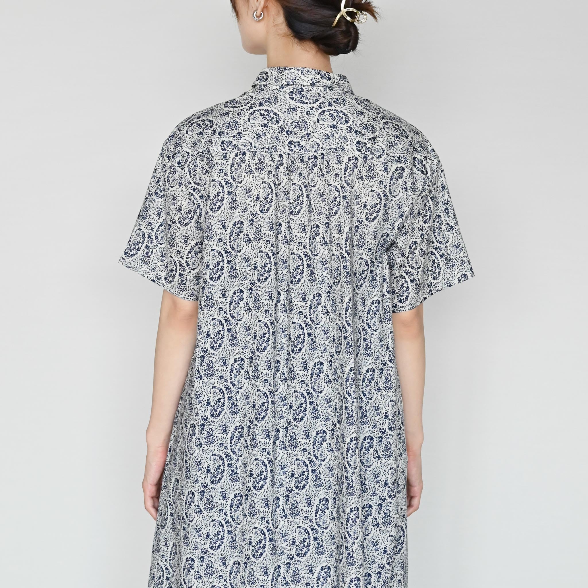 ペイズリーコバナワンピース 半袖