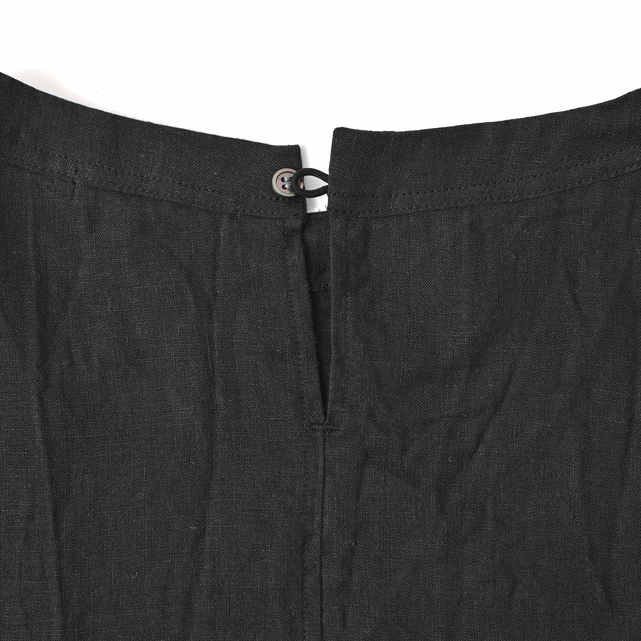 フレンチリネンワッシャーワンピース 半袖