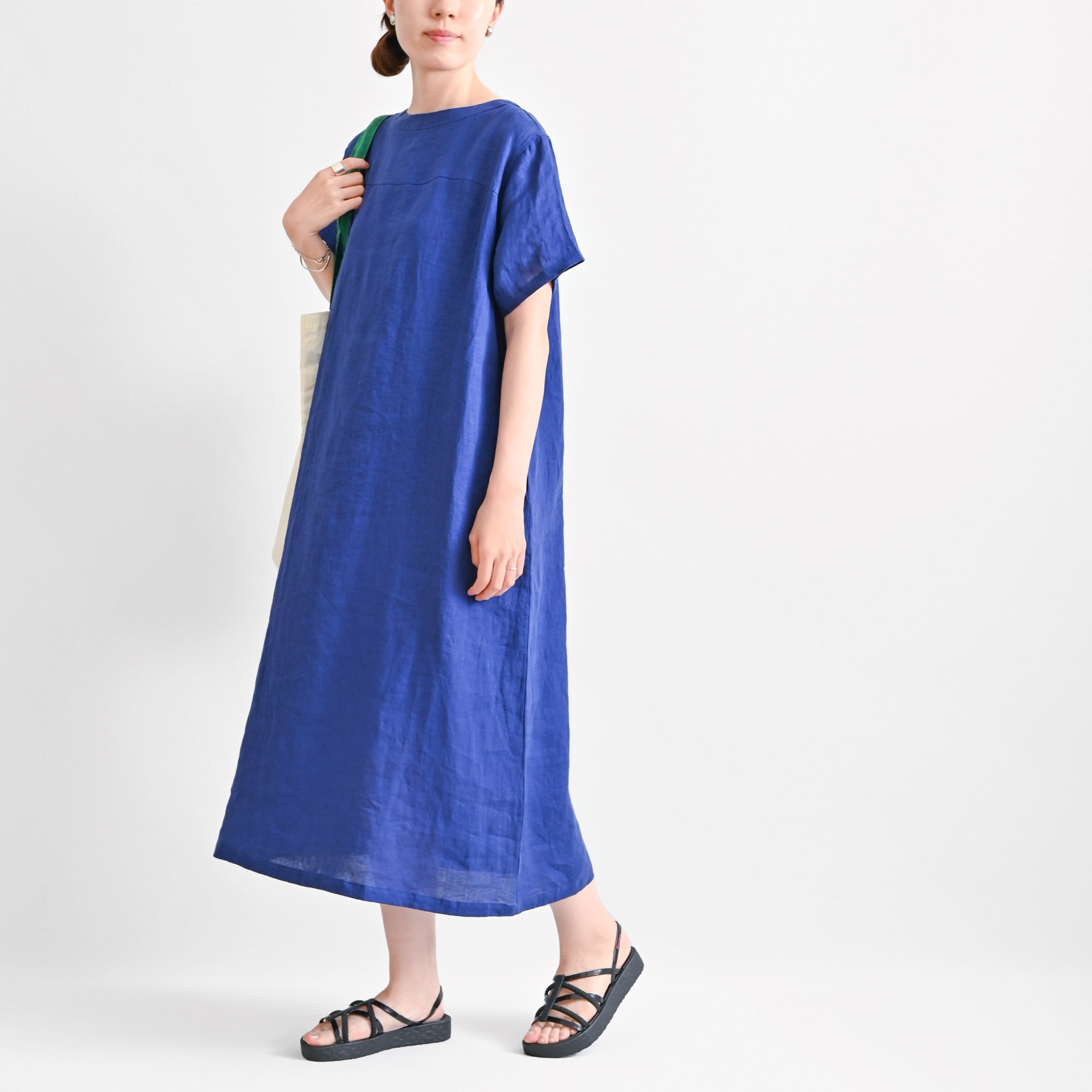 うみさま専用　ワンピース セット フレンチリネンワッシャーワンピース 半袖 | deux C(ドゥ・セー