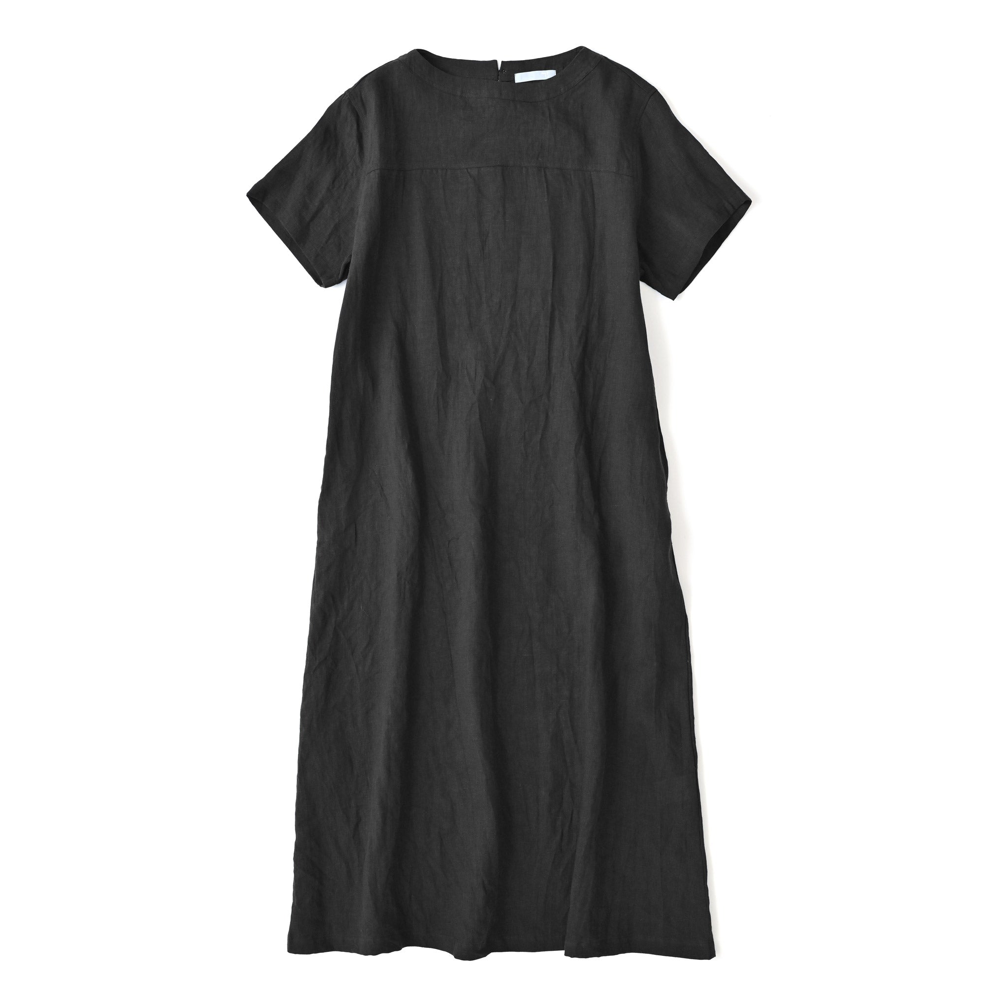 フレンチリネンワッシャーワンピース 半袖