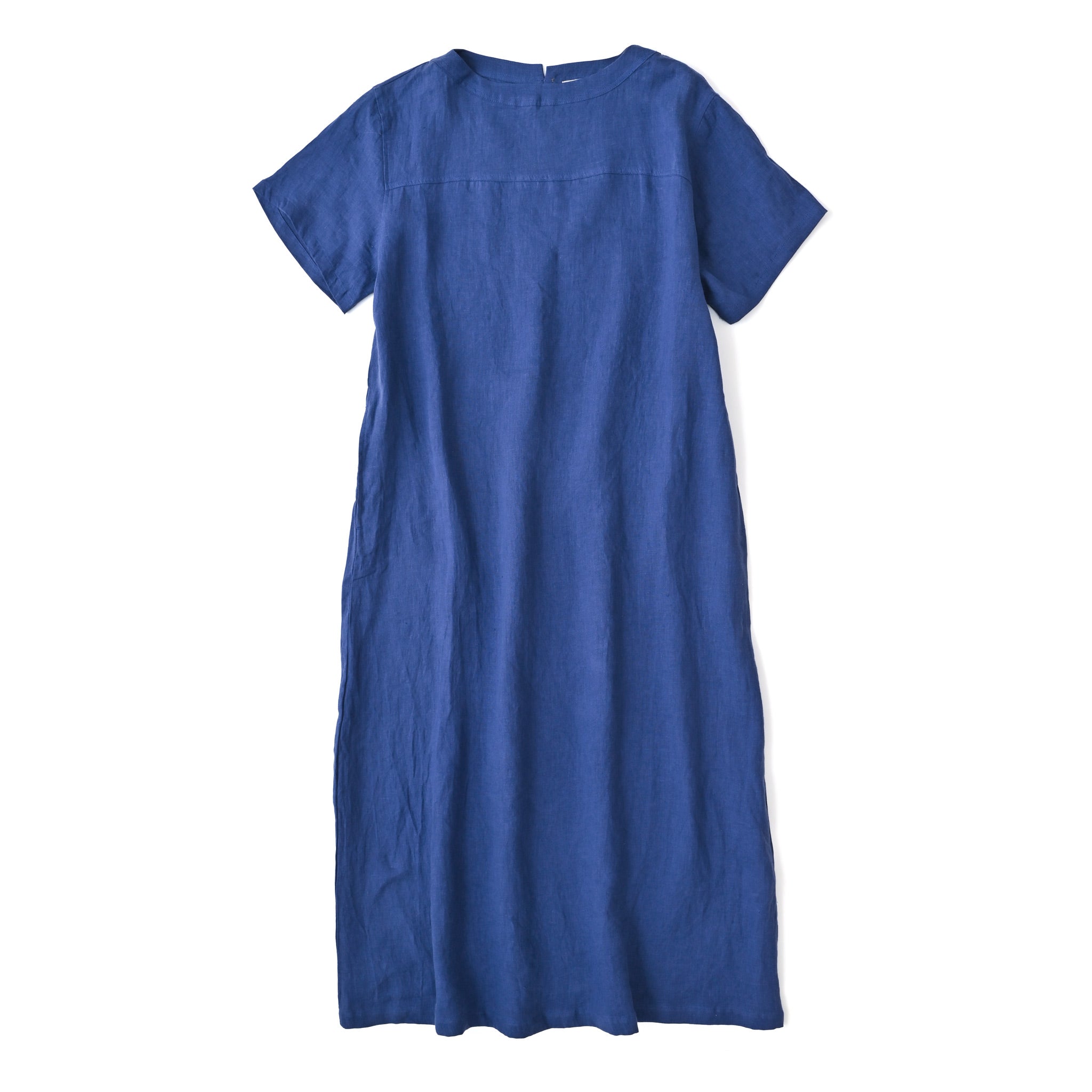 フレンチリネンワッシャーワンピース 半袖