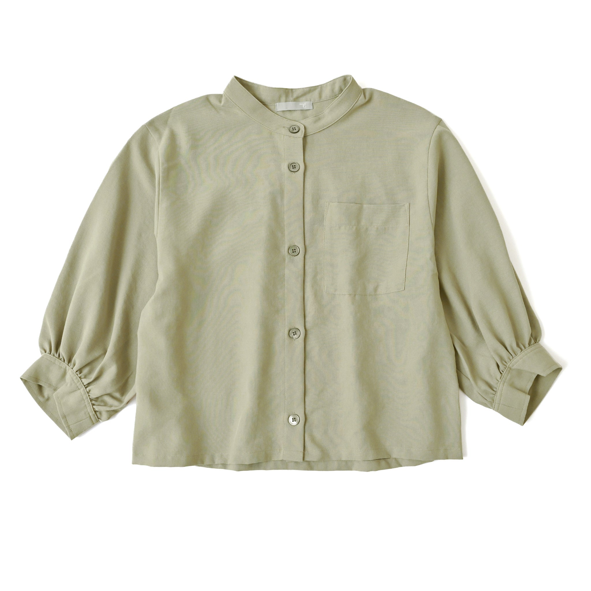 ポリリネンクロスブラウス 7分袖