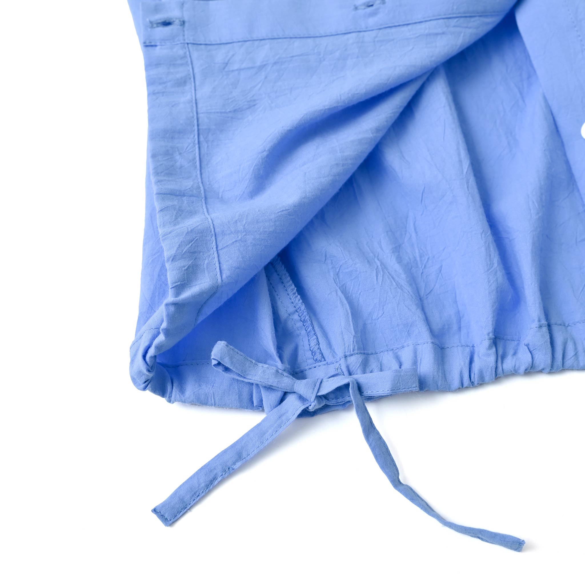 ドロストコットンブラウス 長袖