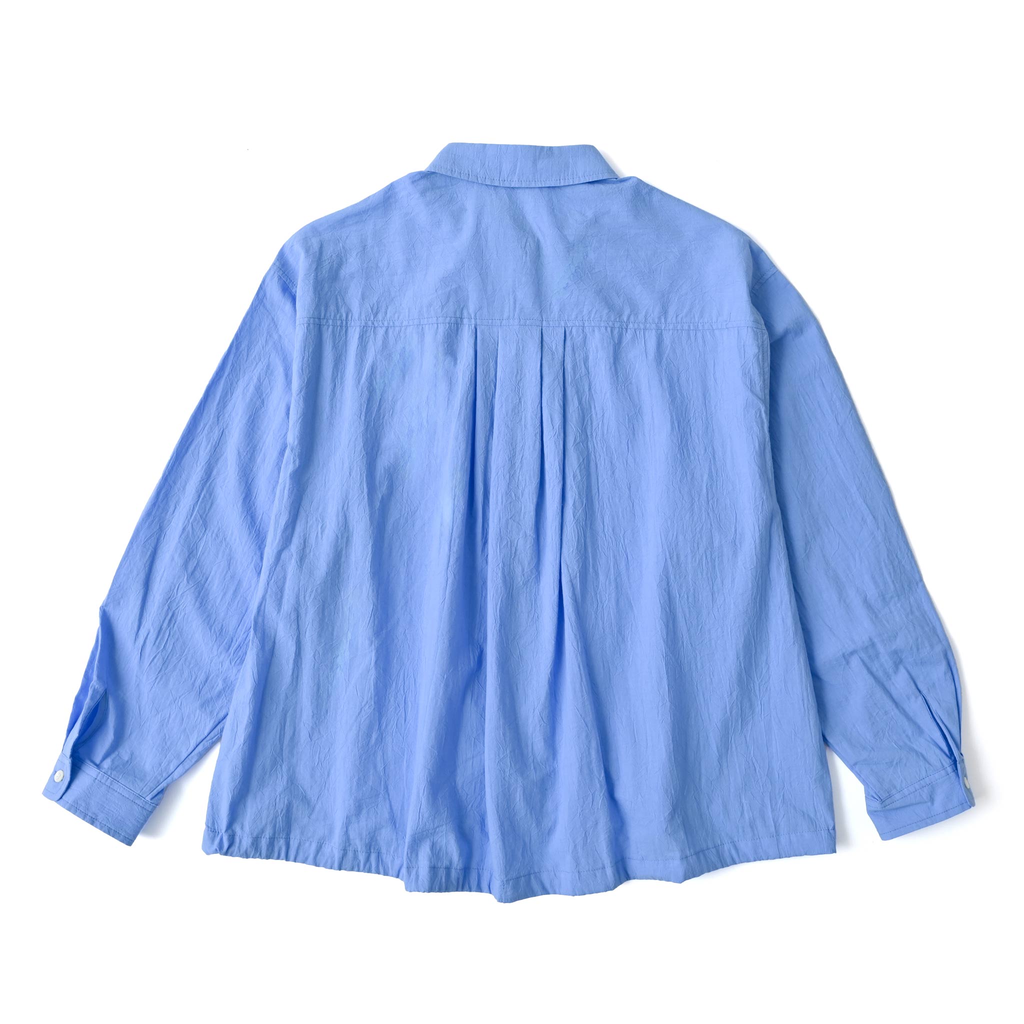 ドロストコットンブラウス 長袖