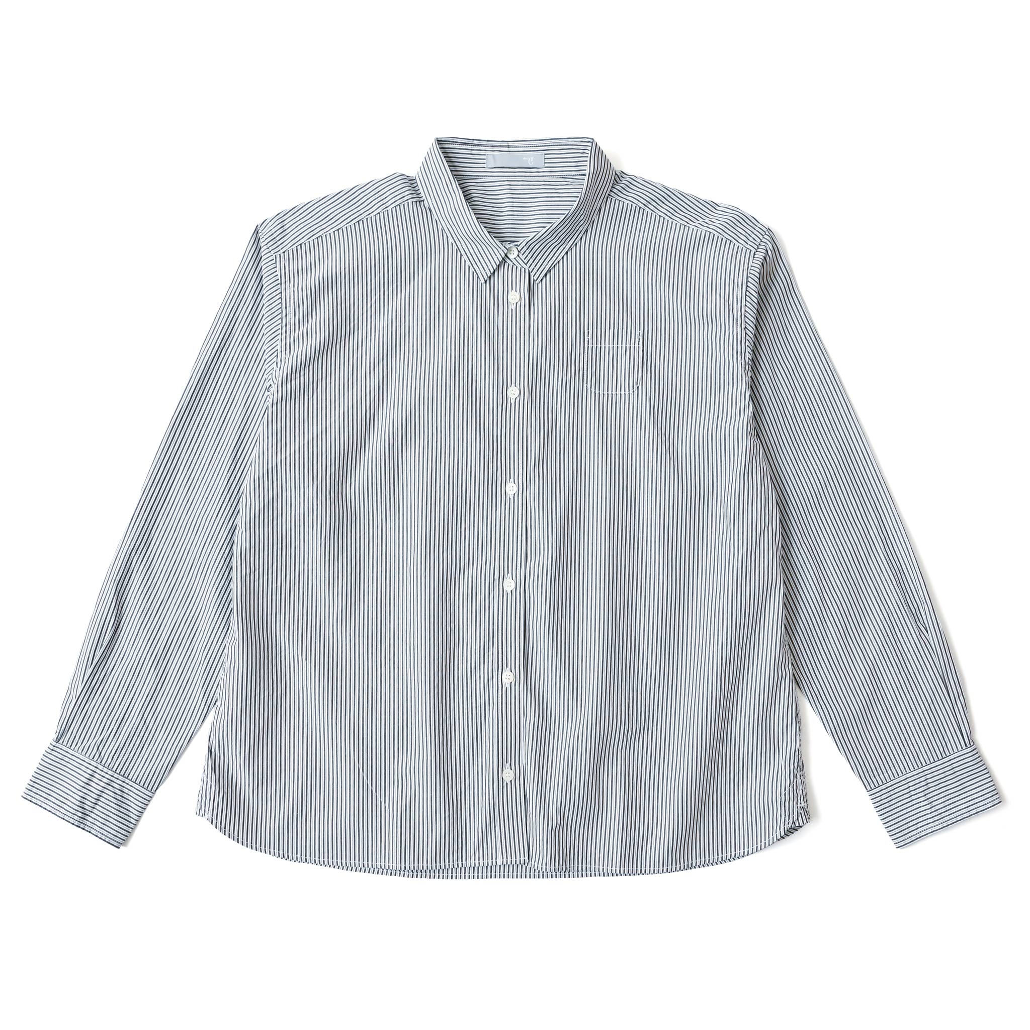 スタンダードストライプブラウス 長袖