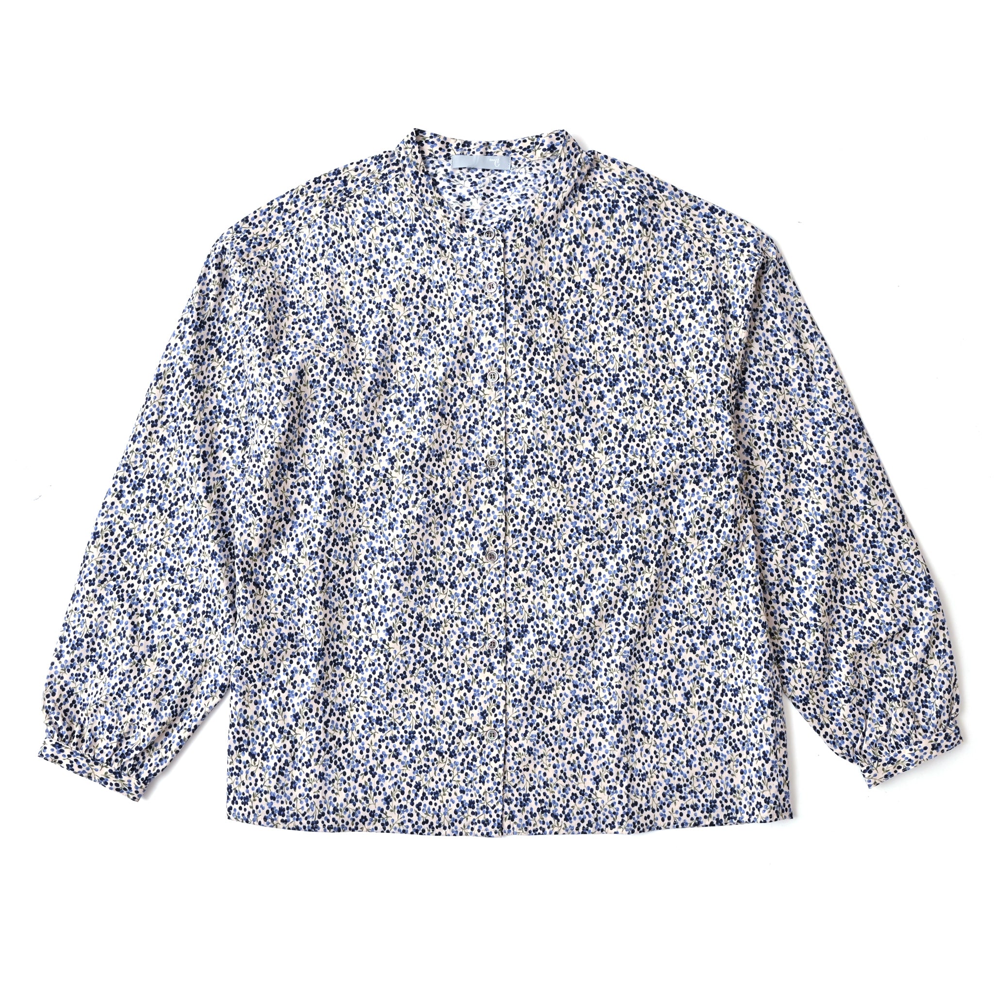 ドットフラワーブラウス 長袖