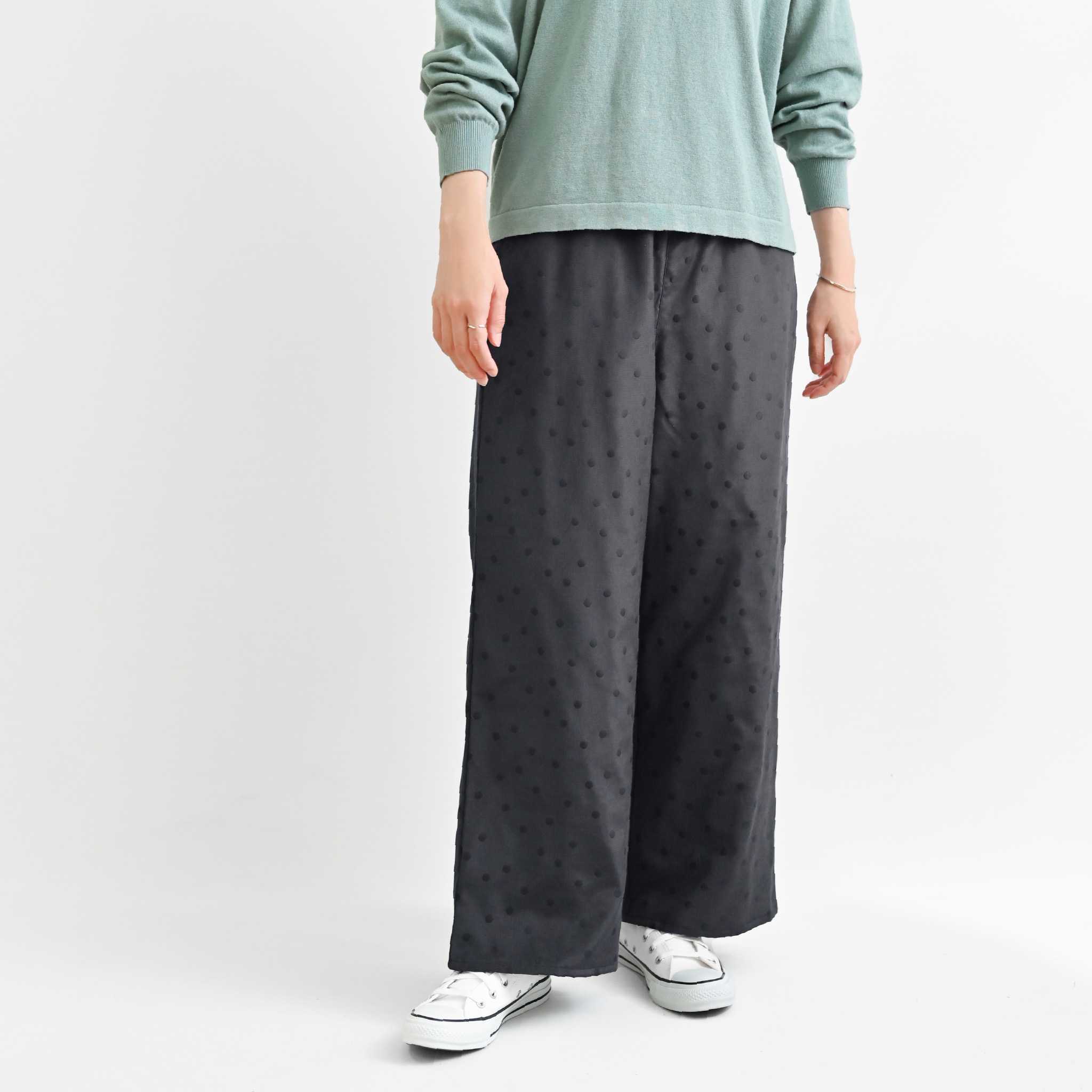 ドットジャガードパンツ