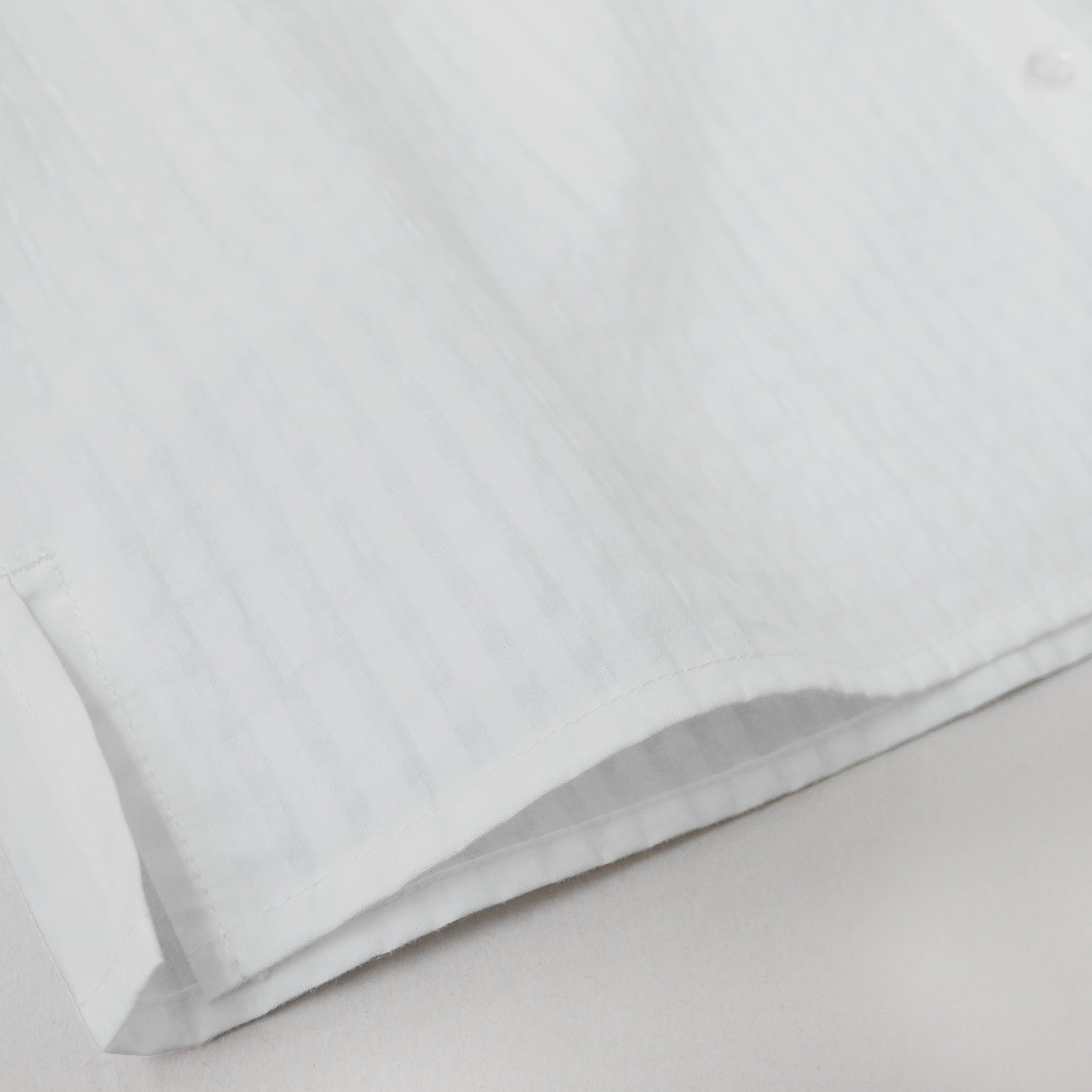 コットンシャドーギンガムブラウス 長袖