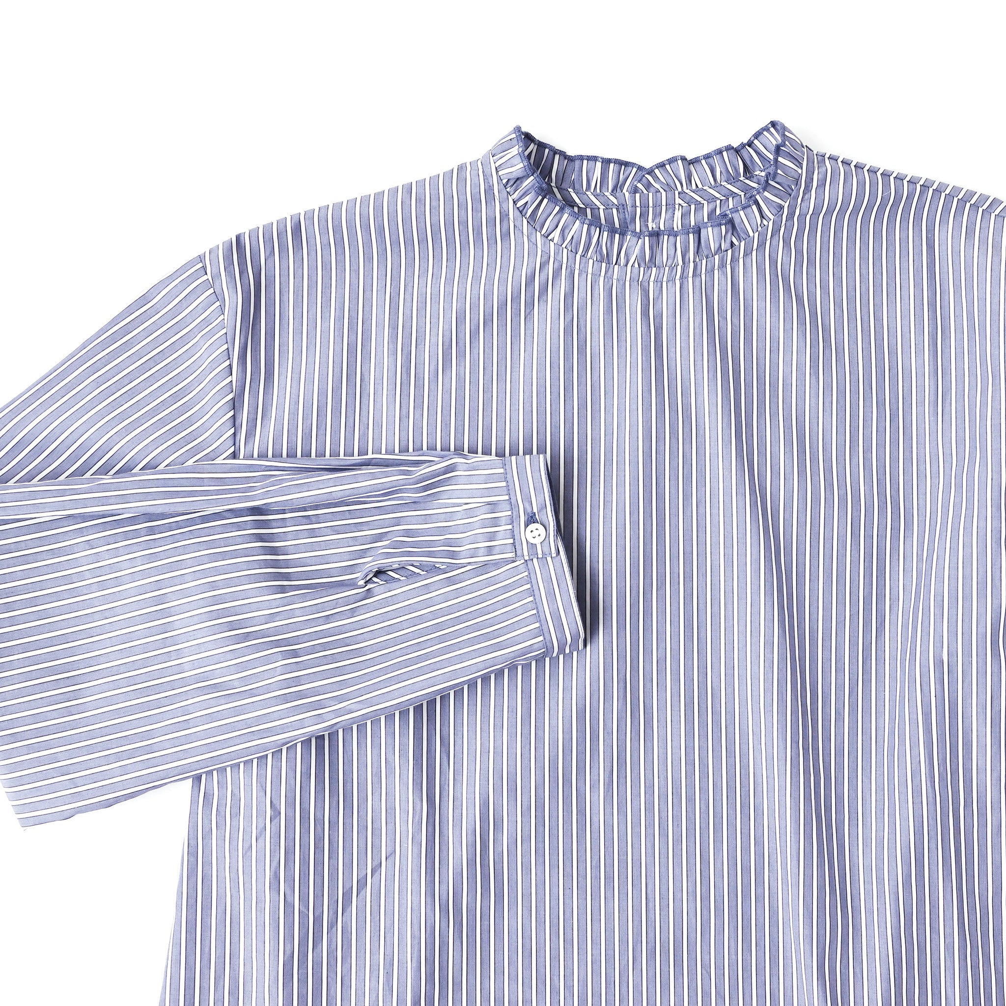 フリルストライププルオーバー 長袖