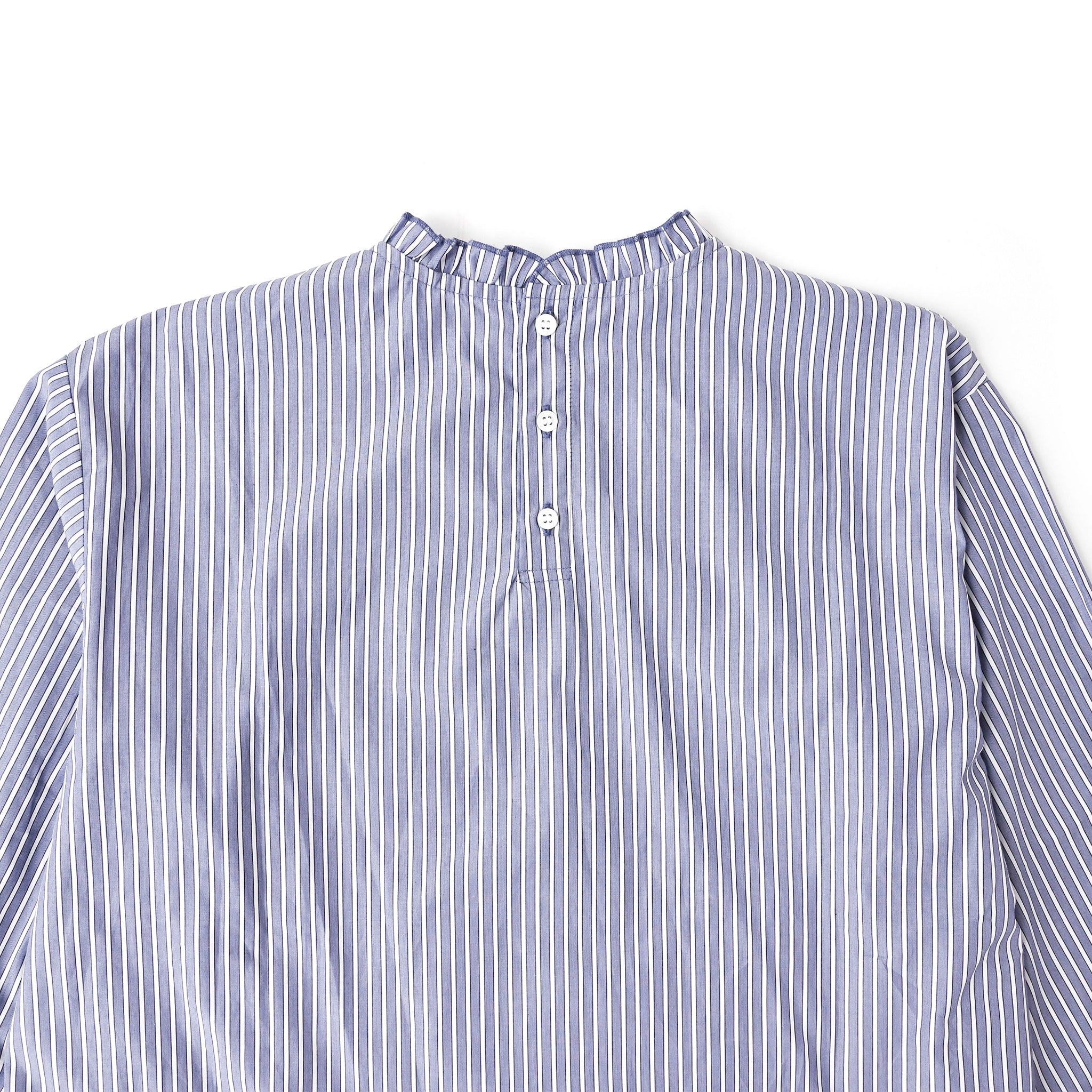 フリルストライププルオーバー 長袖