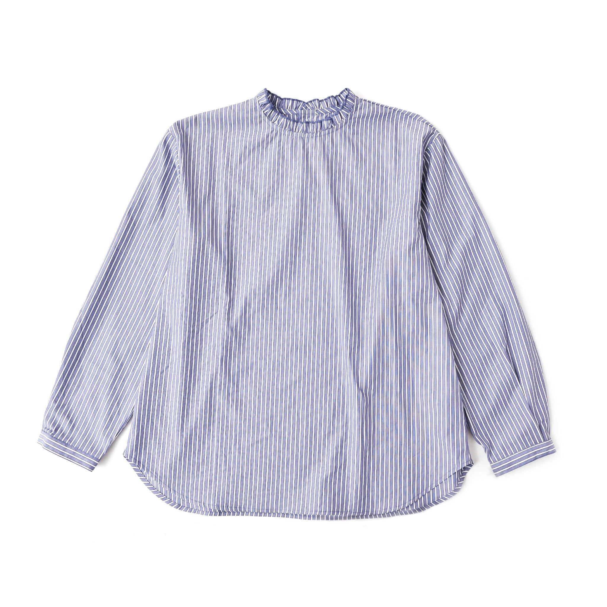 フリルストライププルオーバー 長袖