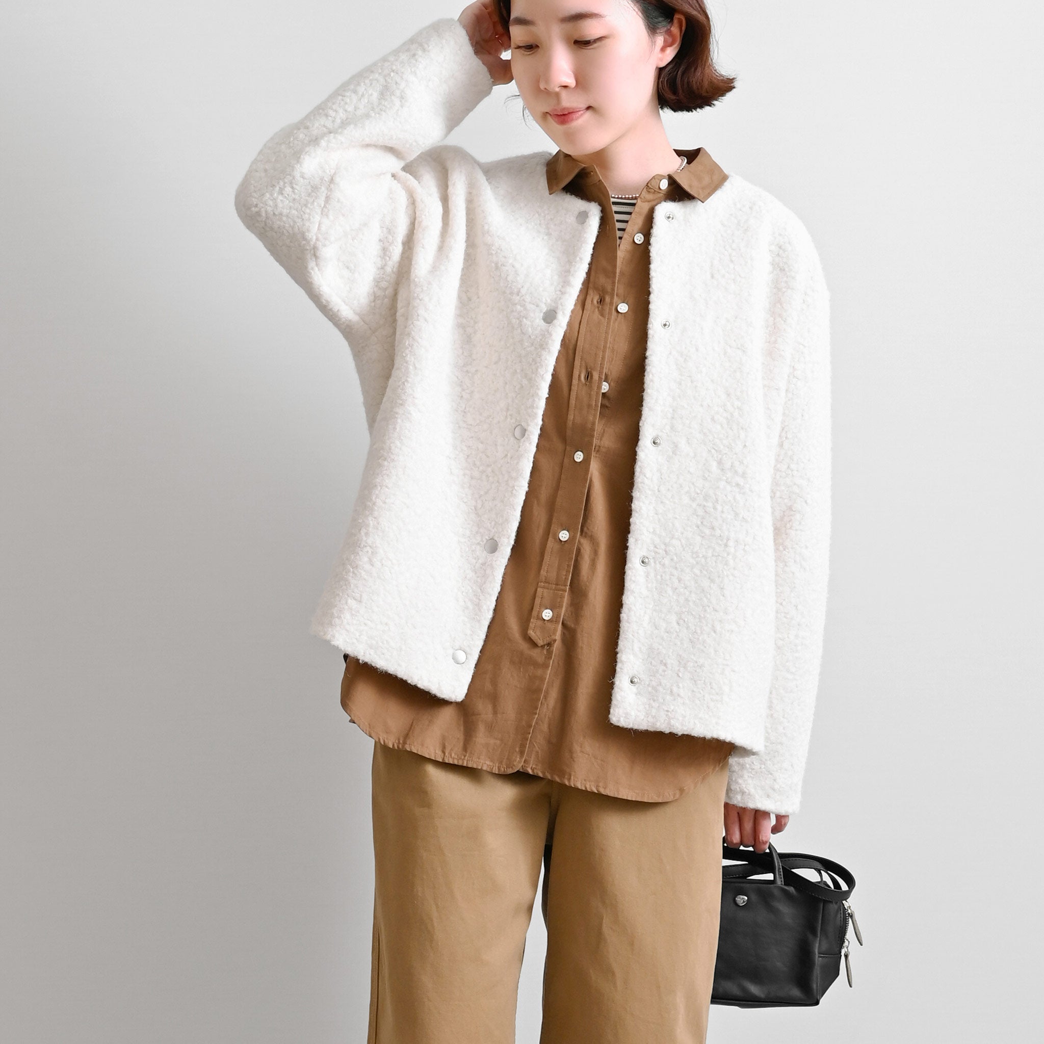 ブロードワッシャーブラウス 長袖