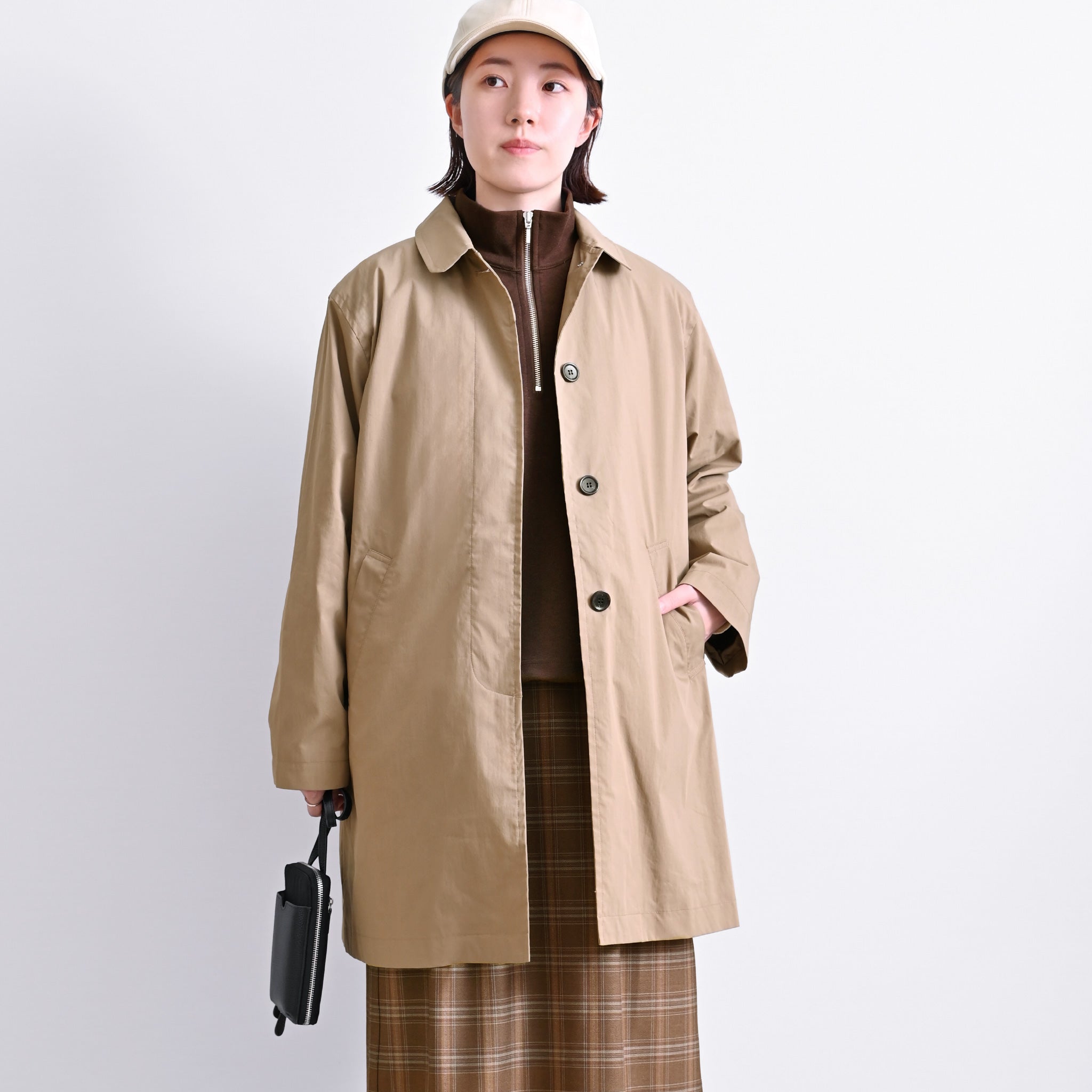ライトコットンナイロン コート(ライナー付き)
