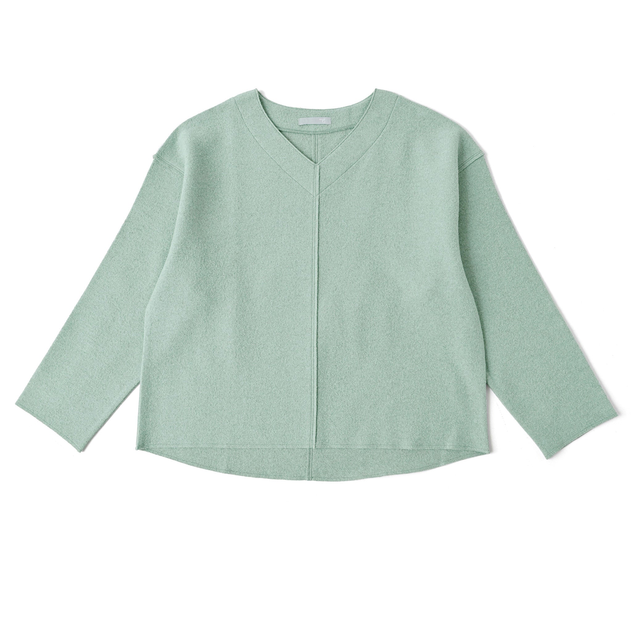 ウールリングカットプルオーバー 長袖