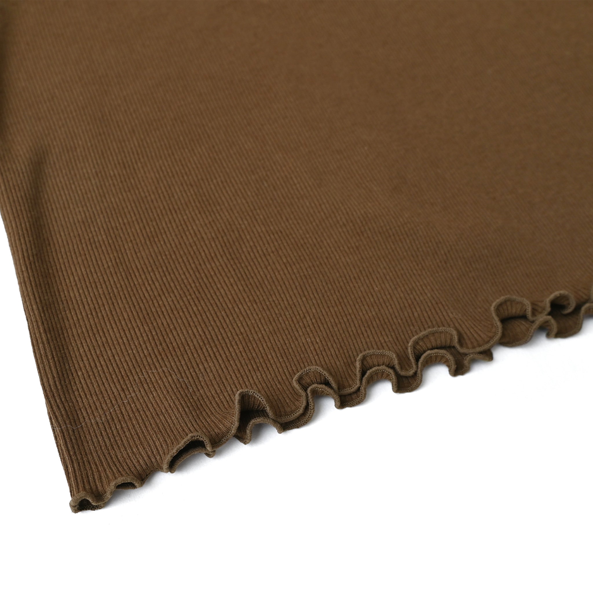 コットンウールテレコクルーネックプルオーバー 長袖