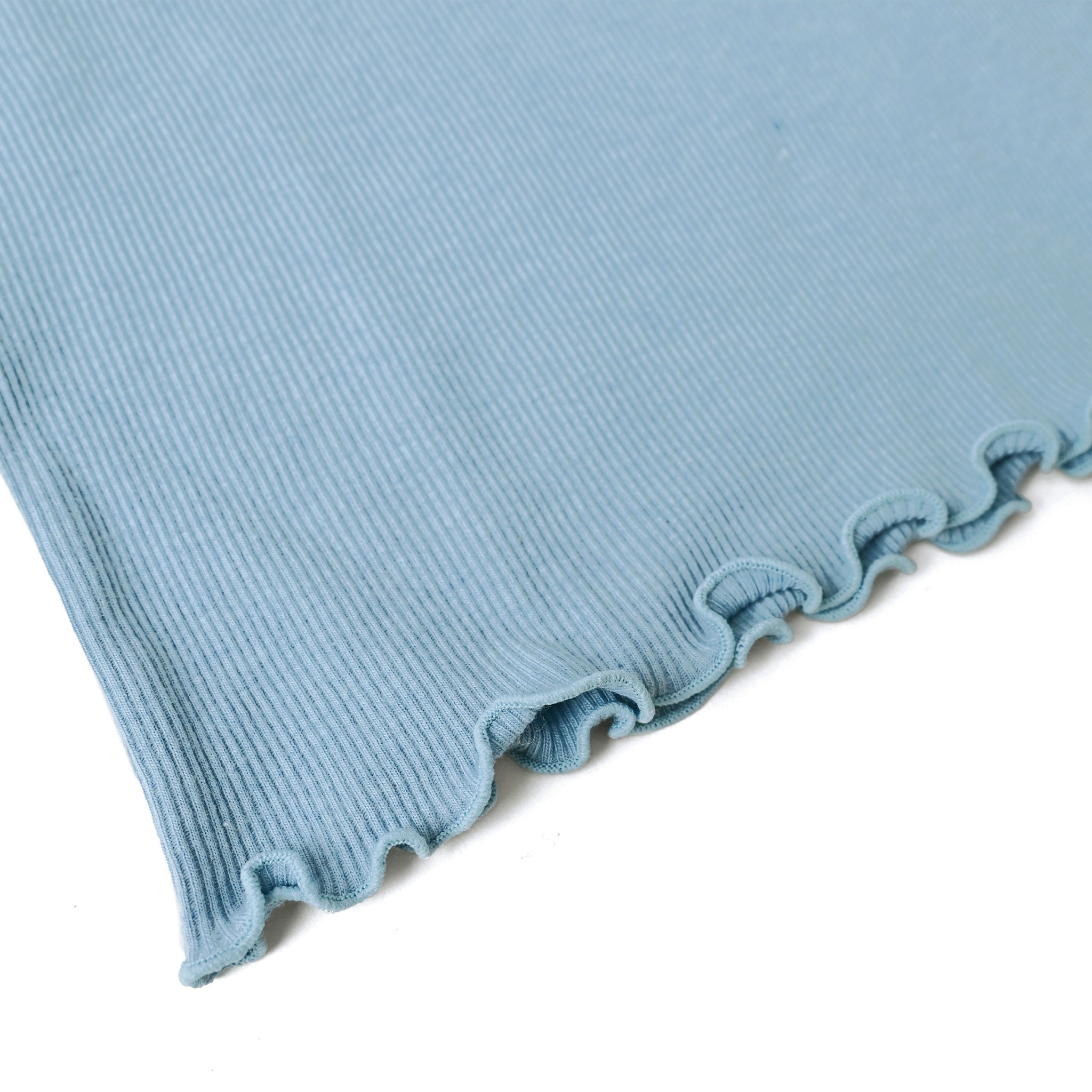 コットンウールテレコクルーネックプルオーバー 長袖