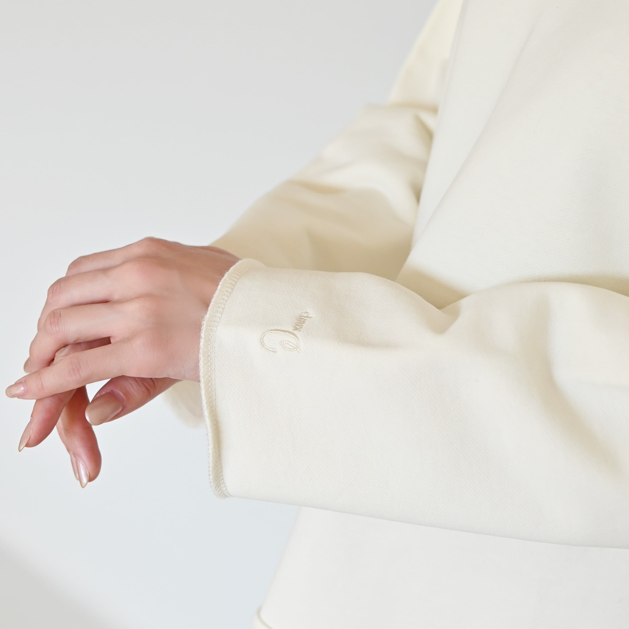 リブネックウラケプルオーバー 長袖