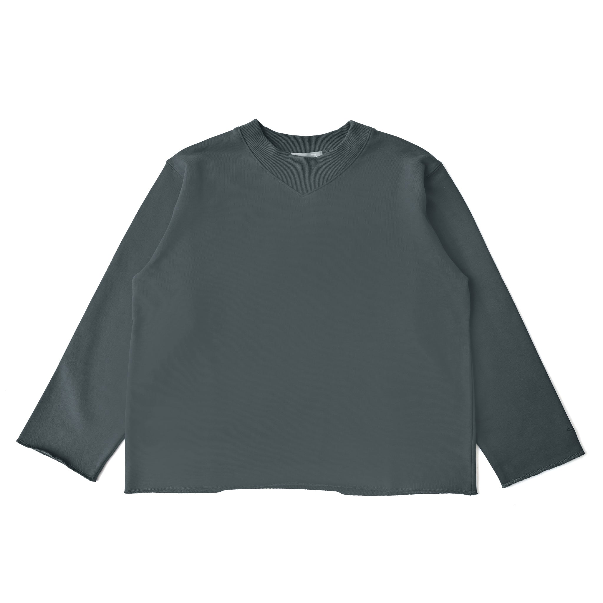 リブネックウラケプルオーバー 長袖