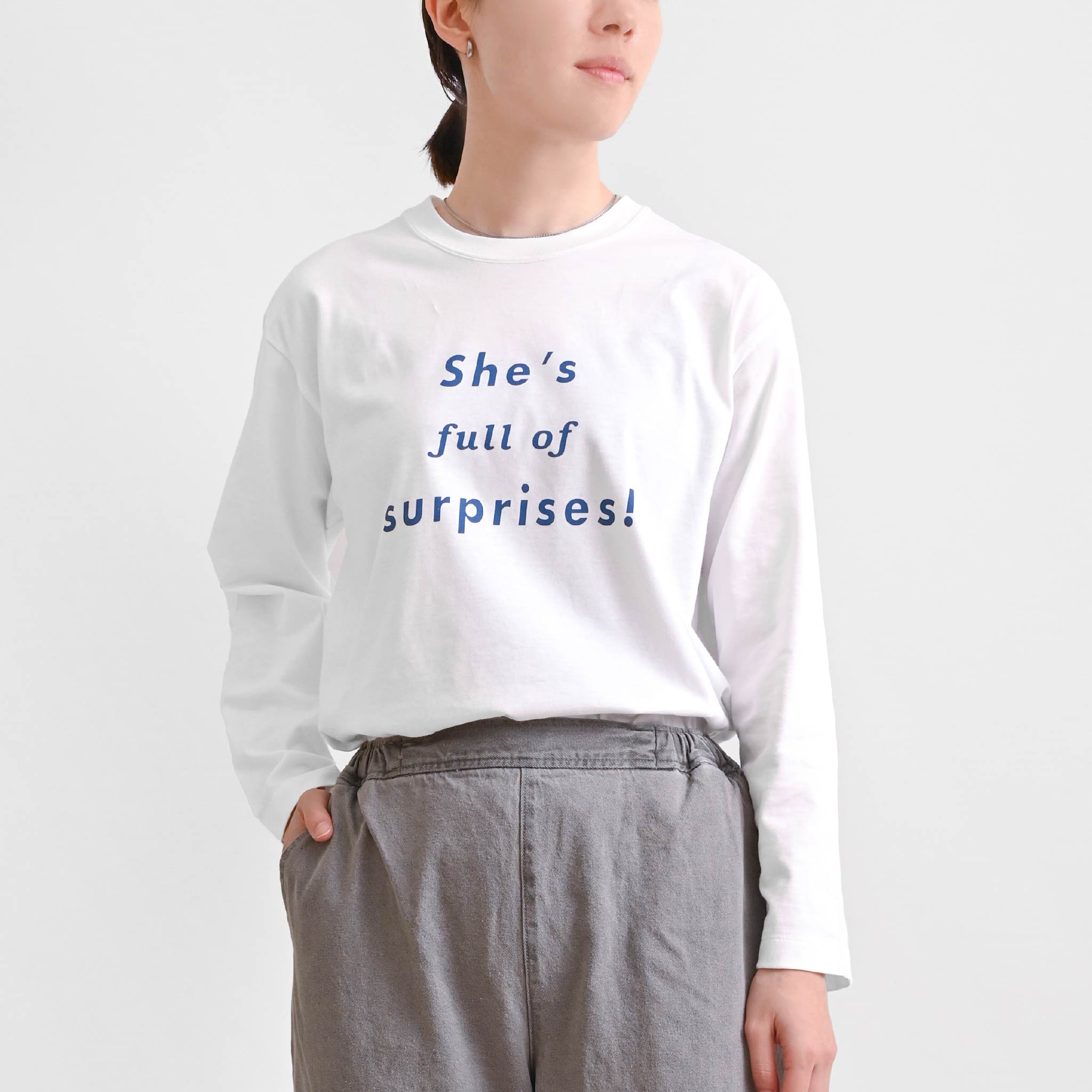 ロゴTシャツ 長袖
