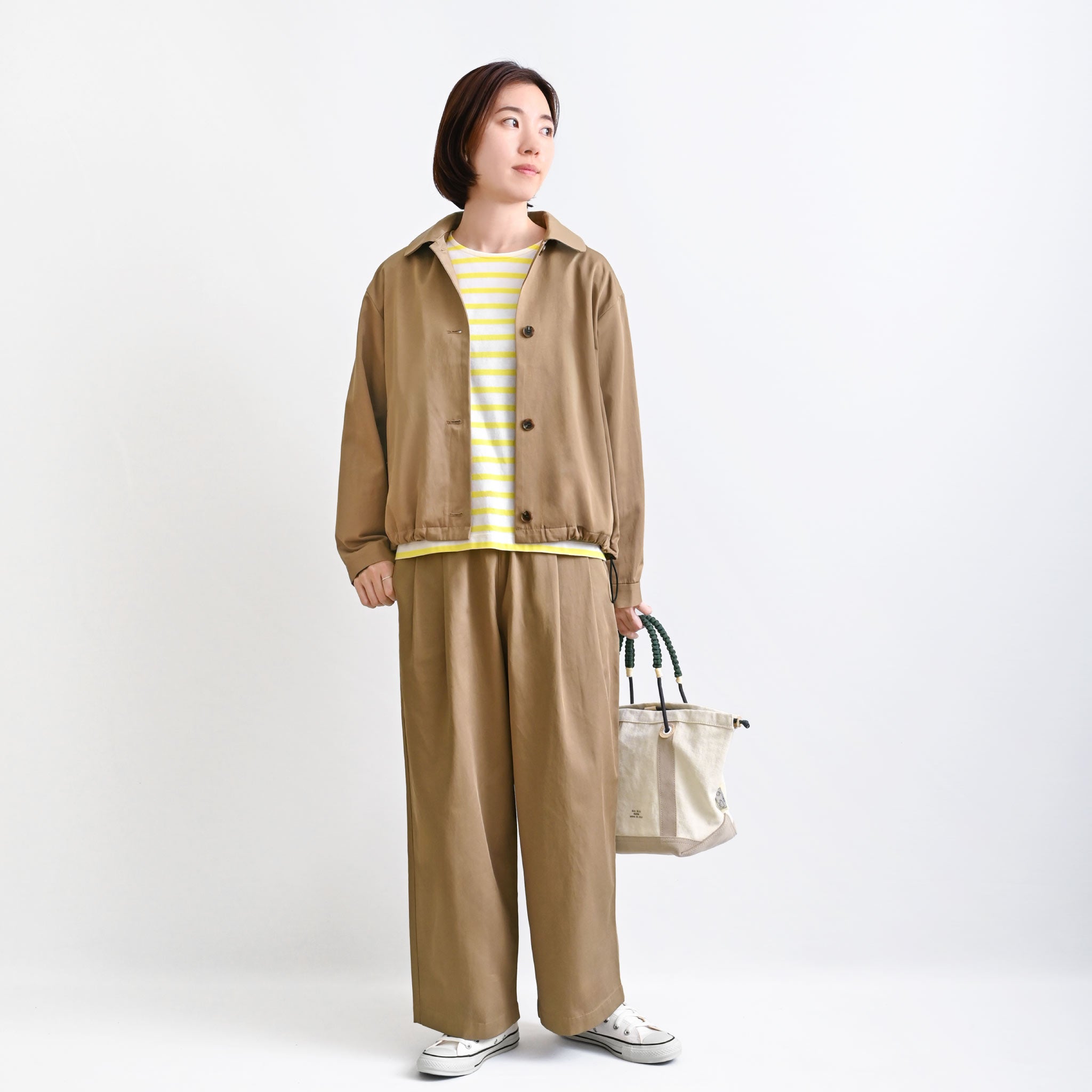 TCツイルジャケット フード付き 長袖