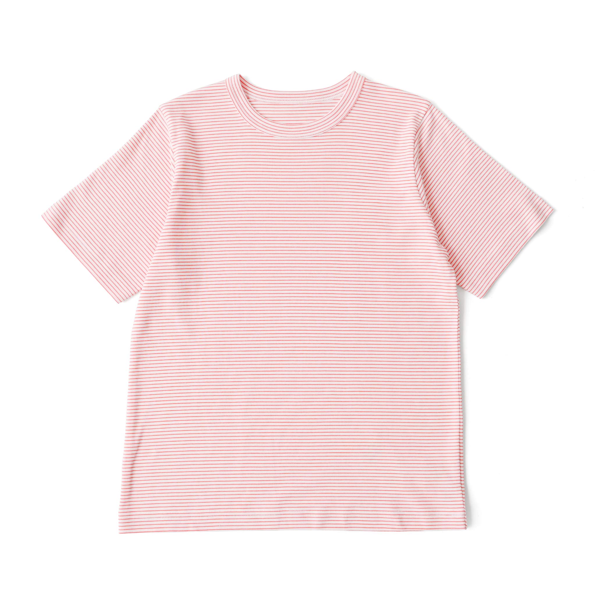 フライスコットンボーダーTシャツ 半袖