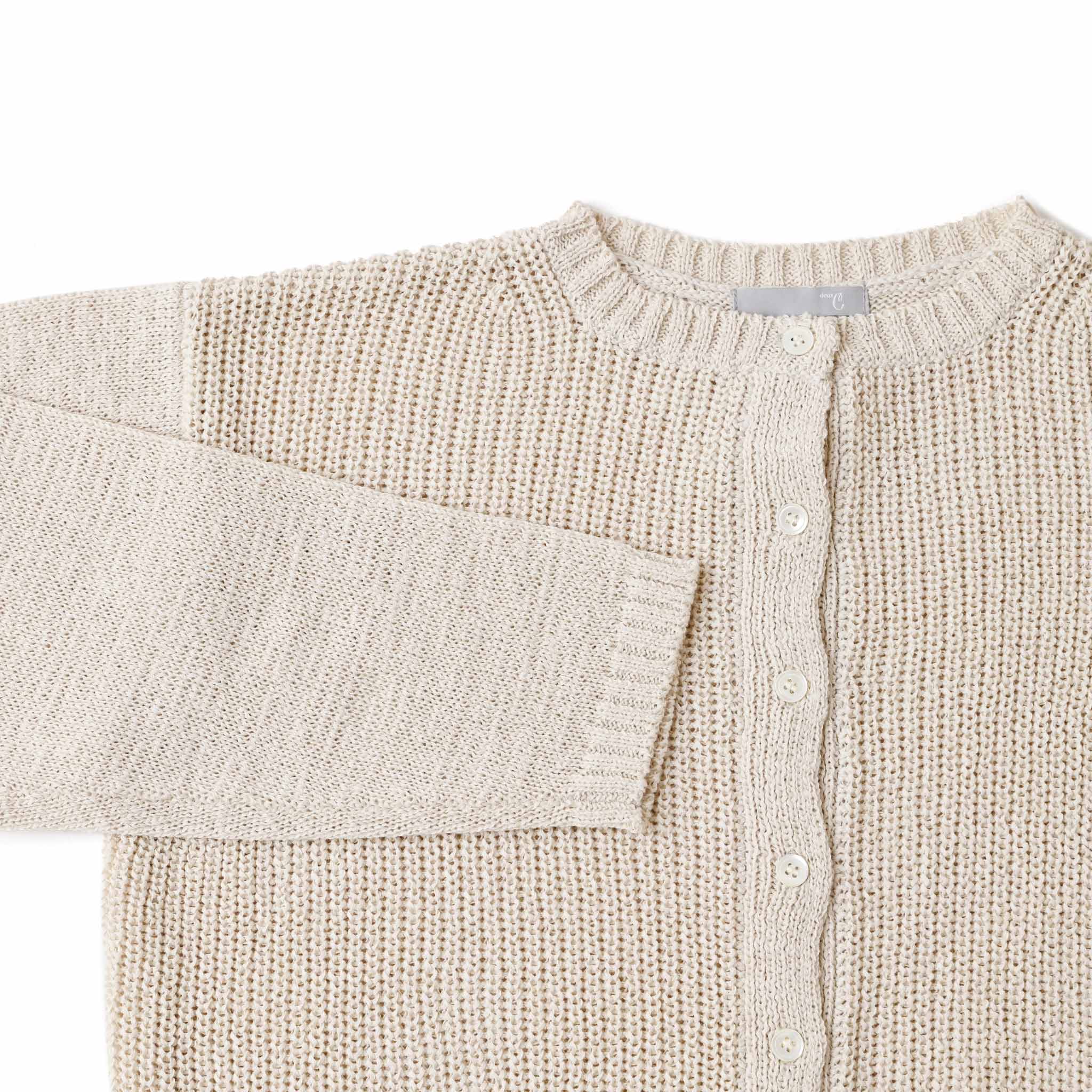 テープヤーンカーディガン 長袖