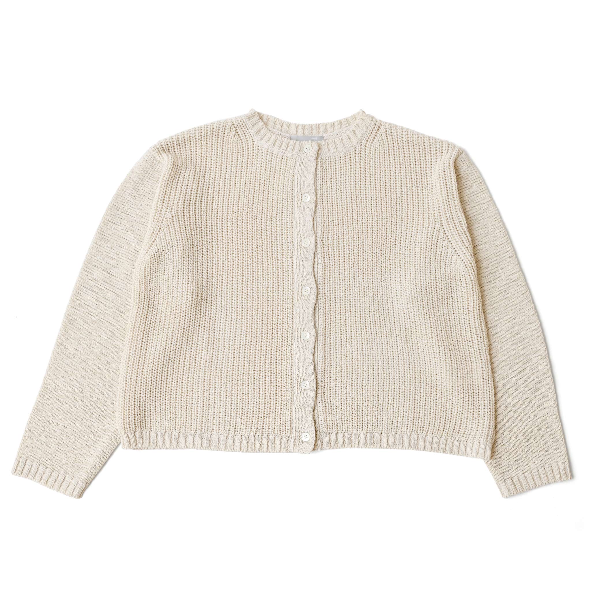 テープヤーンカーディガン 長袖