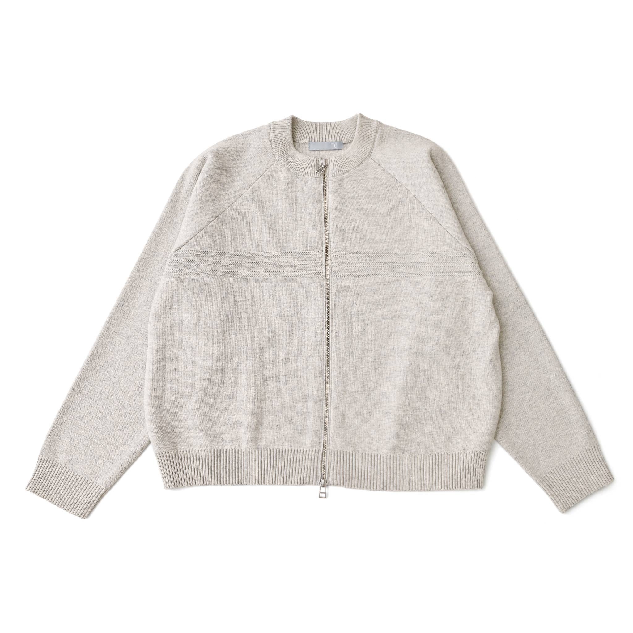 ハーフミラノニットジャケット 長袖