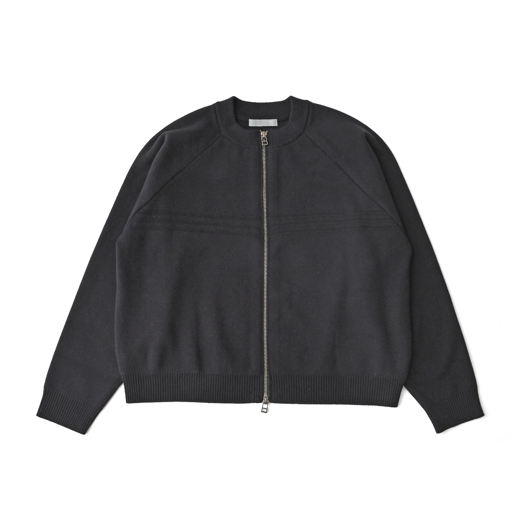 ハーフミラノニットジャケット 長袖