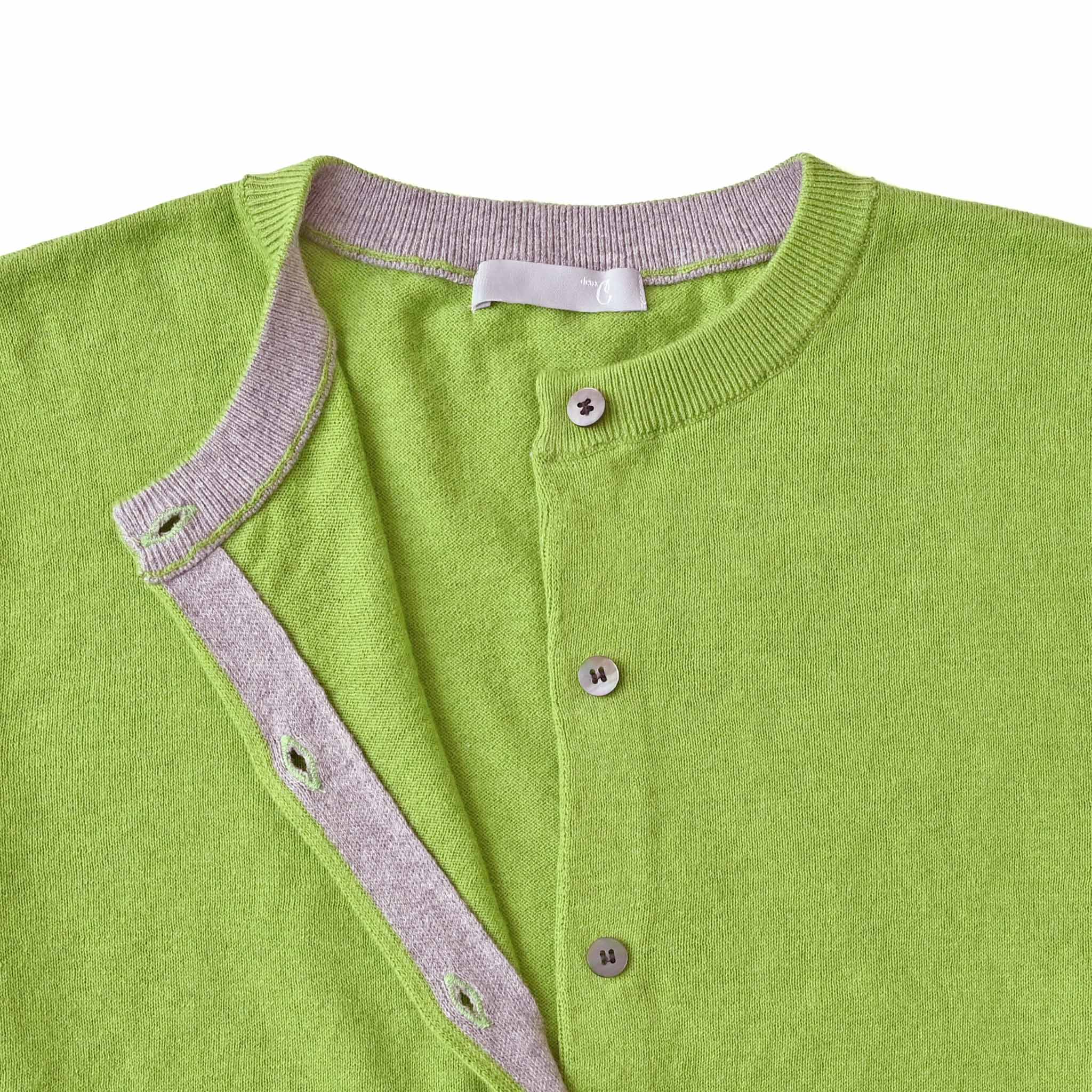 プレーンラインカーディガン 長袖 薄手