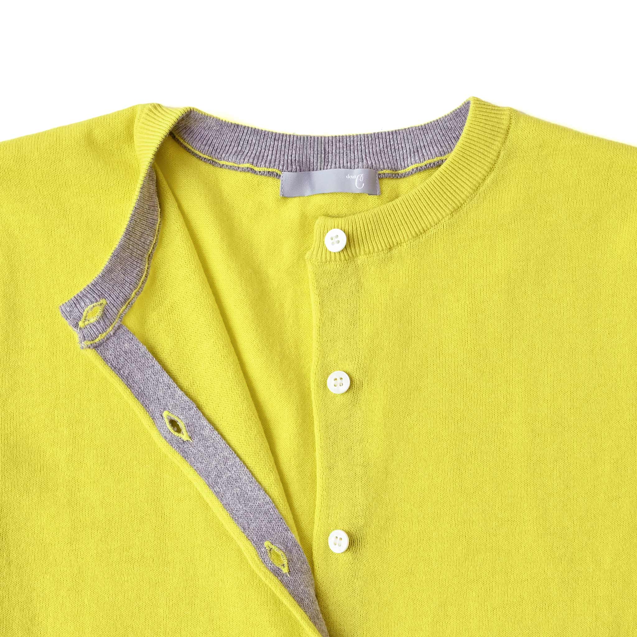 プレーンラインカーディガン 長袖 薄手