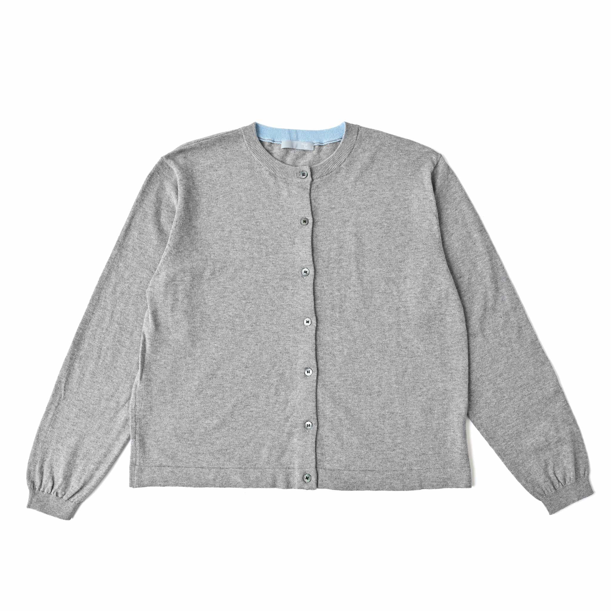 プレーンラインカーディガン 長袖 薄手