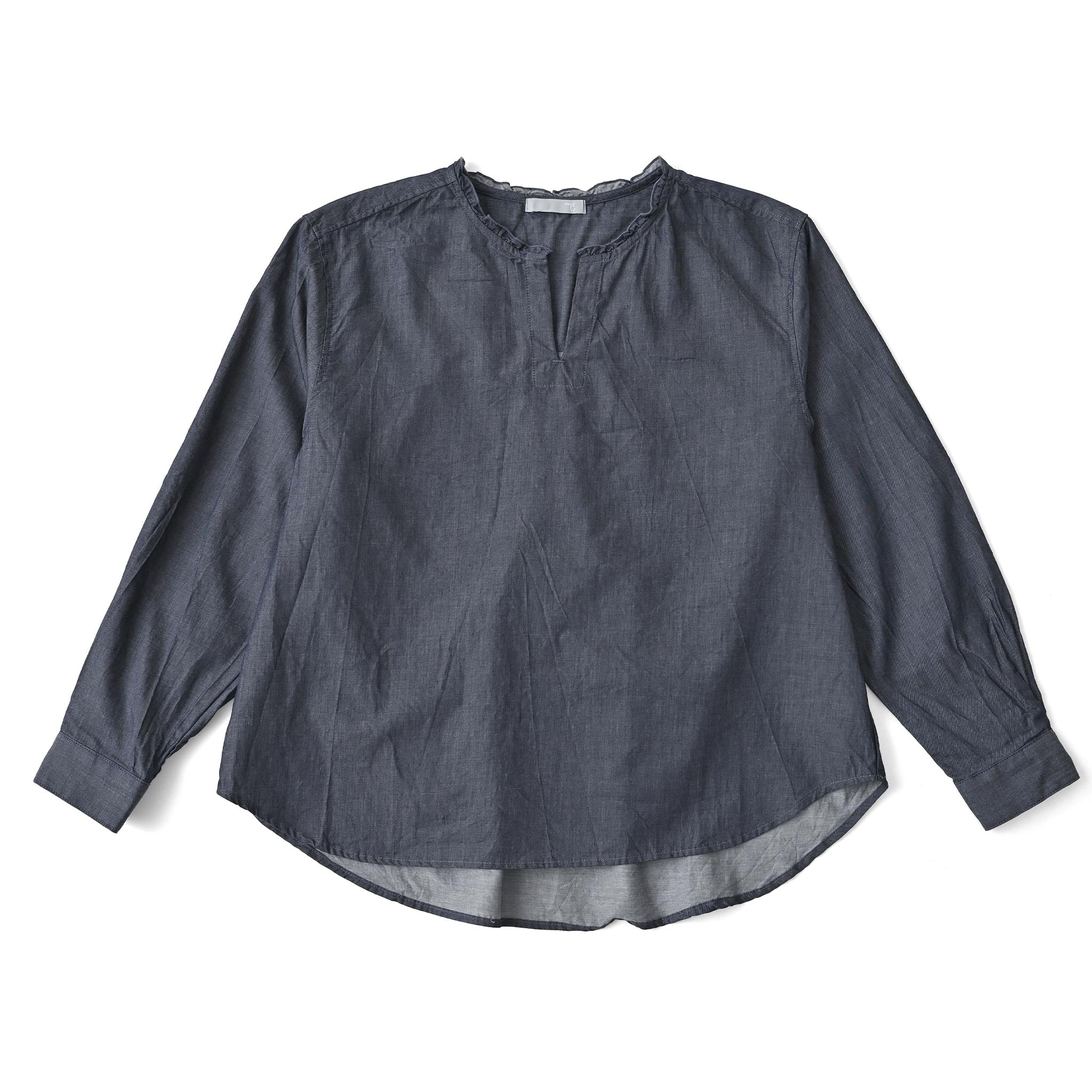 ライトデニムプルオーバー 長袖