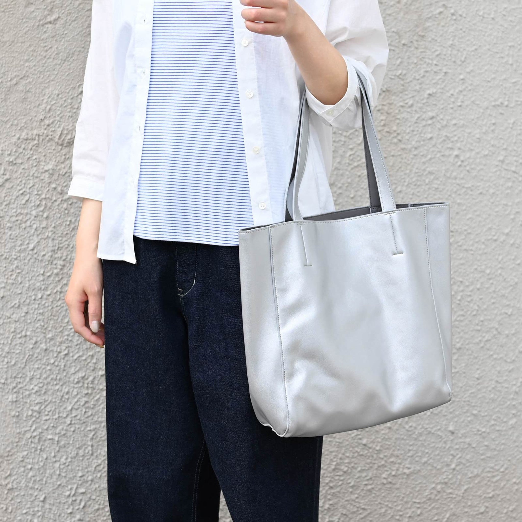 ソフトステッチトートバッグ S