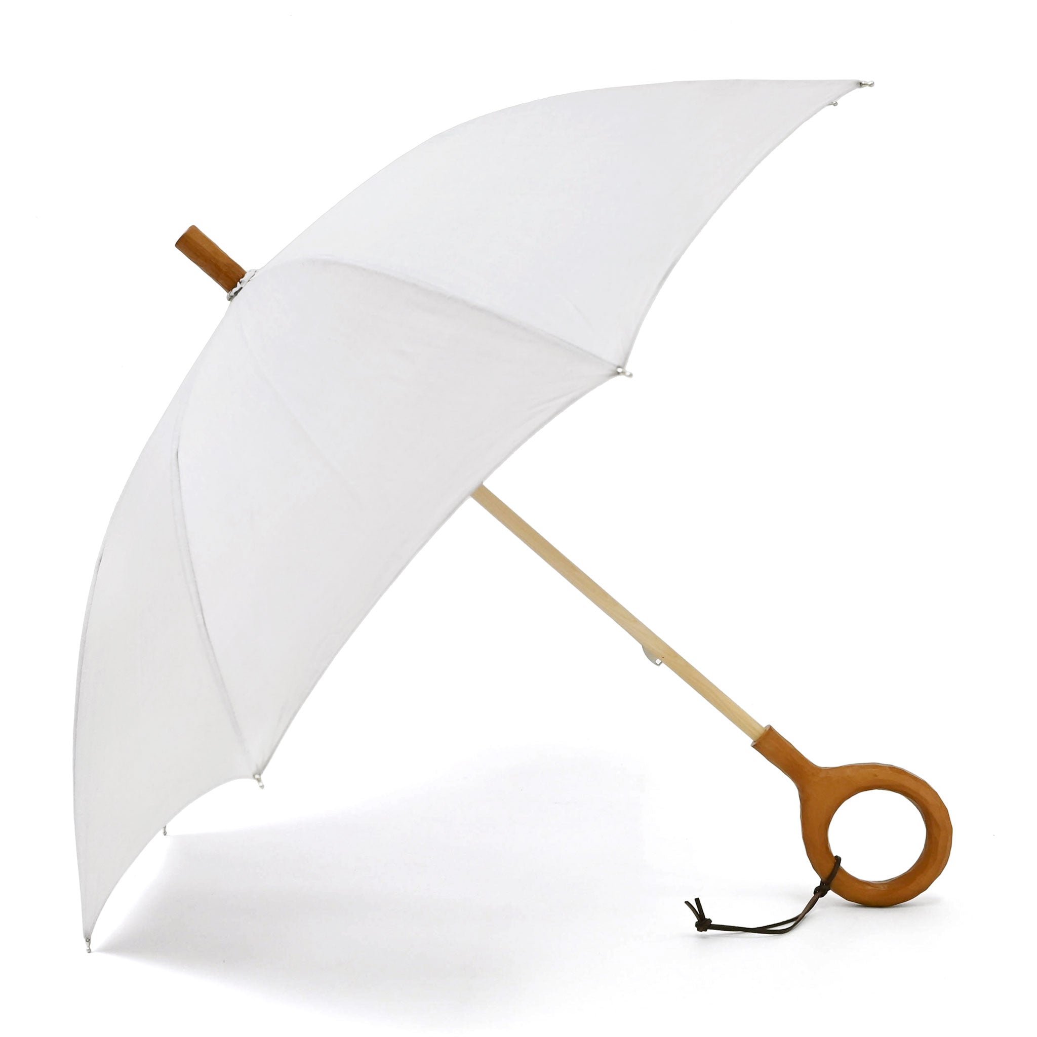 日傘 ラウンドハンドル 麻