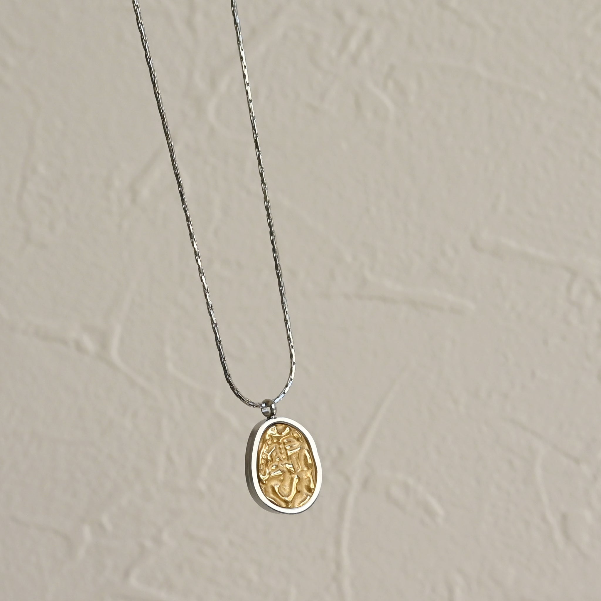 ステンレスコインネックレス KE24D (40cm)